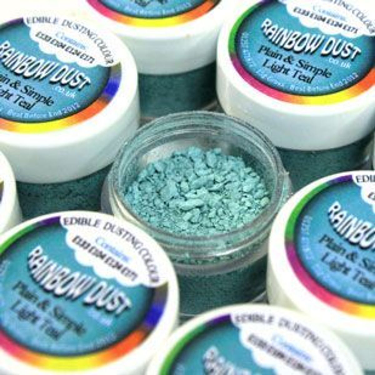 Light Teal pulverfarve Rainbow Dust 4 g