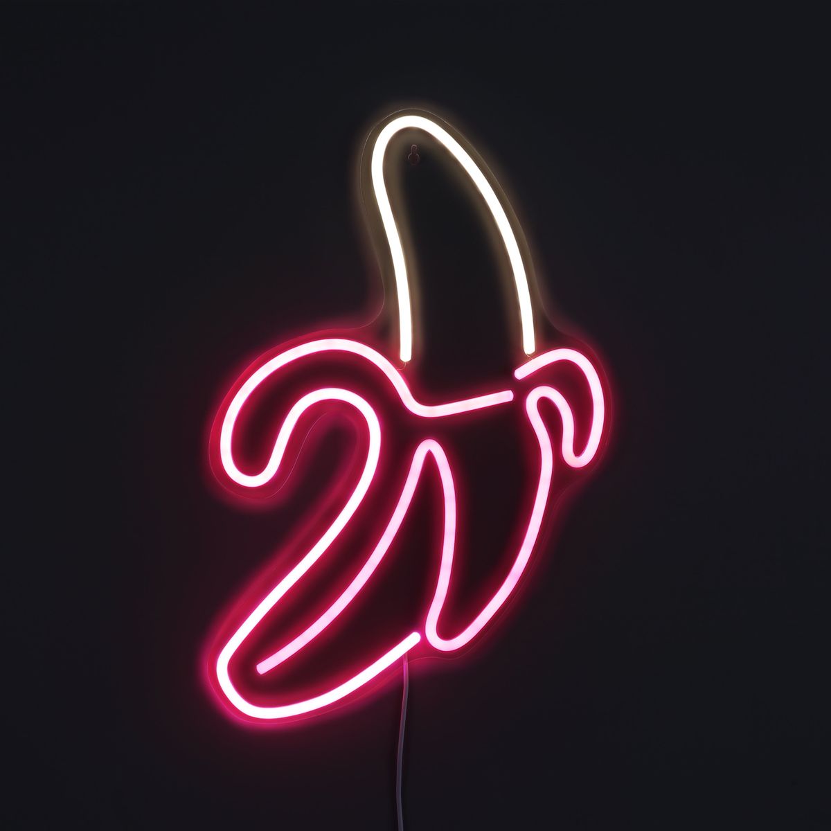 Lightish Banana Neon Væglampe Pink