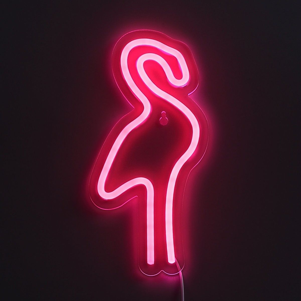 Lightish Flamingo Neon Væglampe