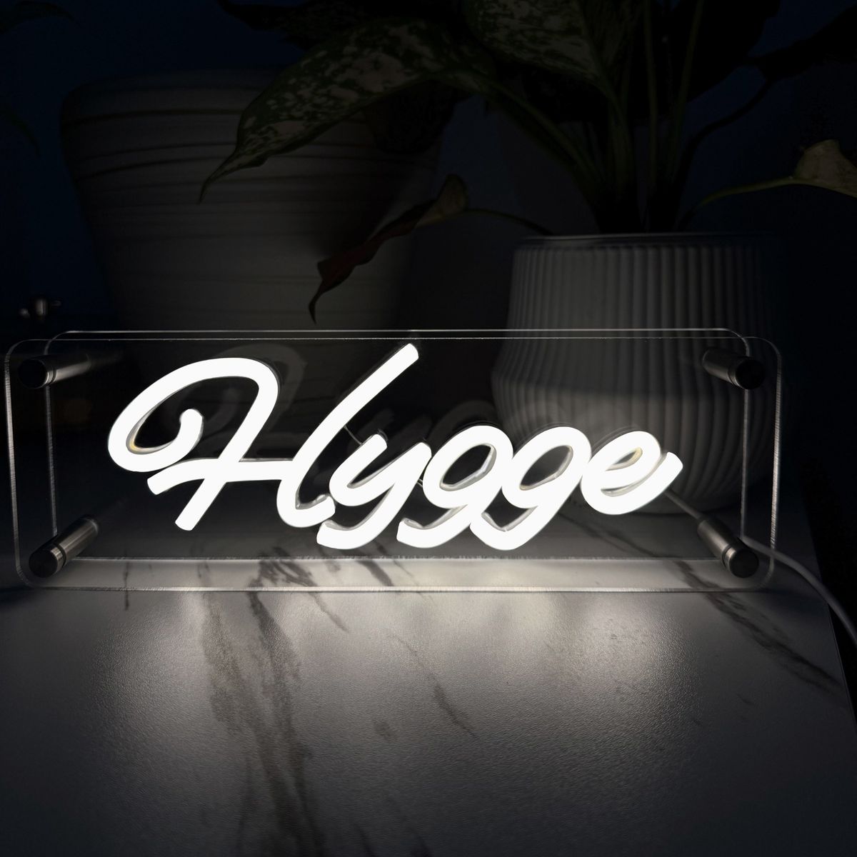 Lightish Hygge Led Neon Box Bordlampe