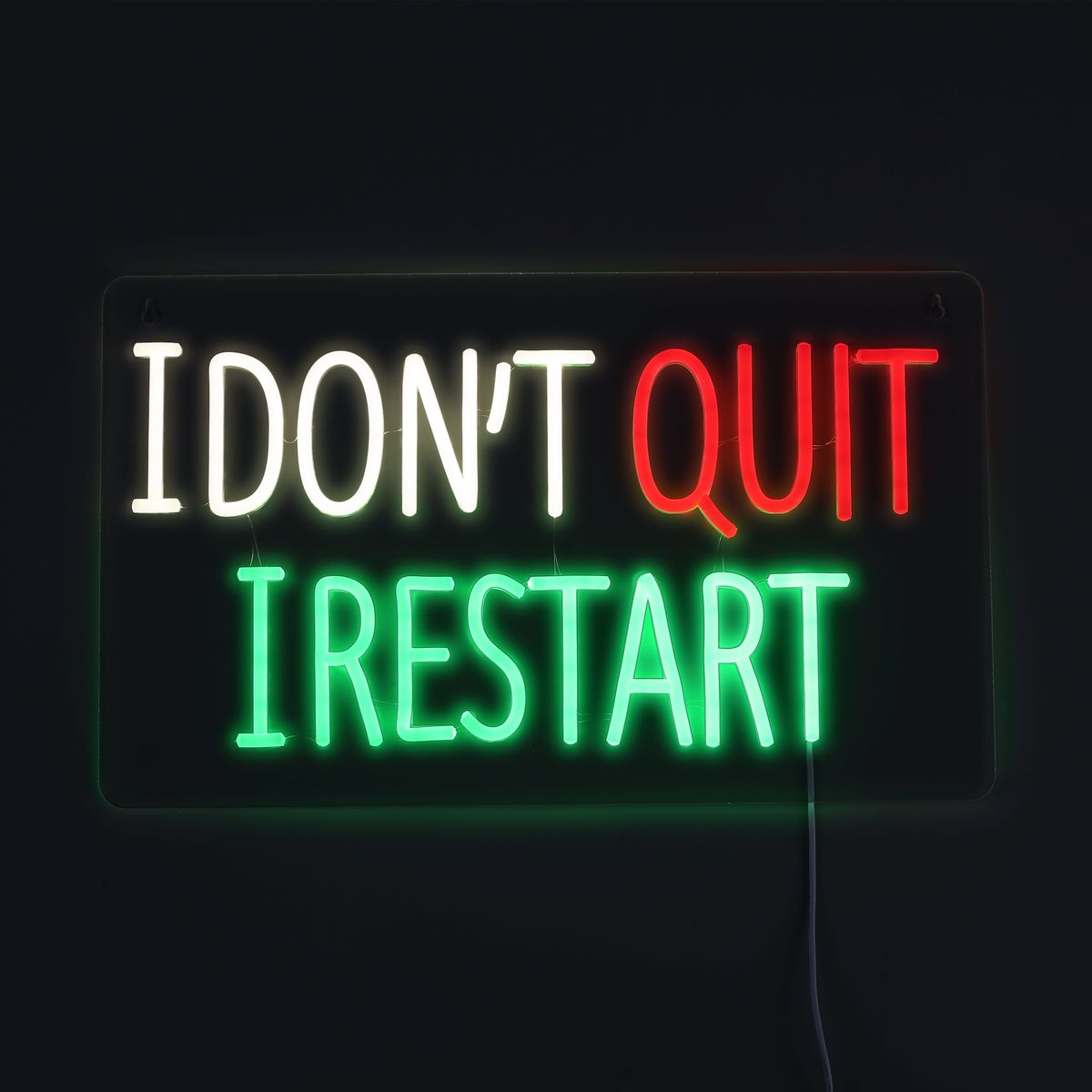 Lightish I Dont Quit Restart Neon Væglampe