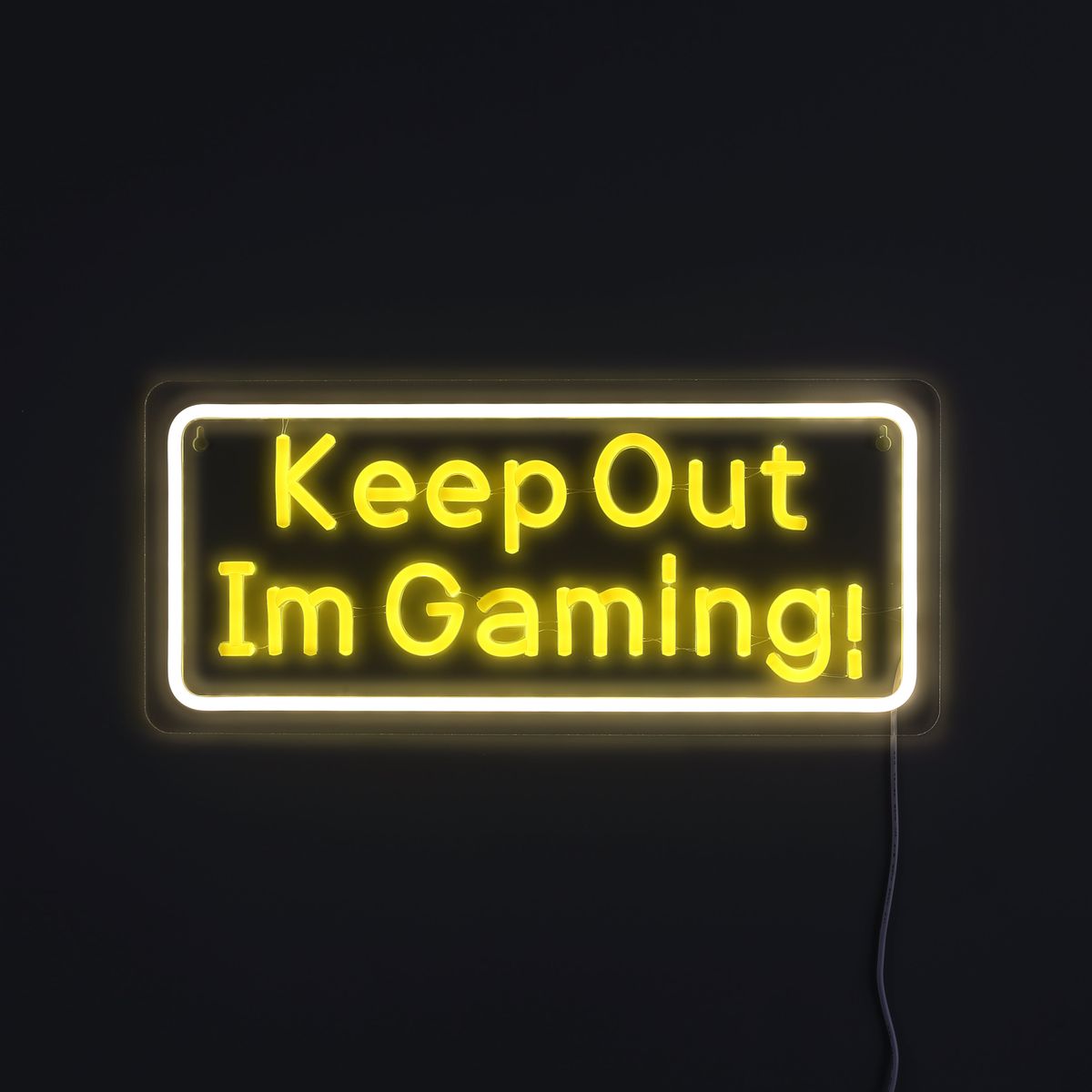 Lightish Keep Out Im Gaming Neon Væglampe