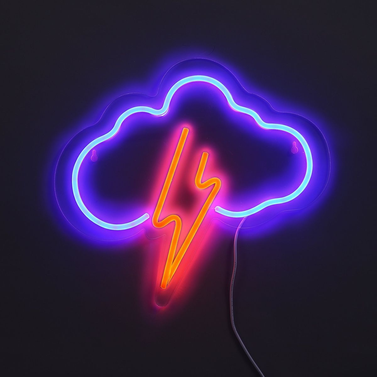 Lightish Thunder Cloud Neon Væglampe