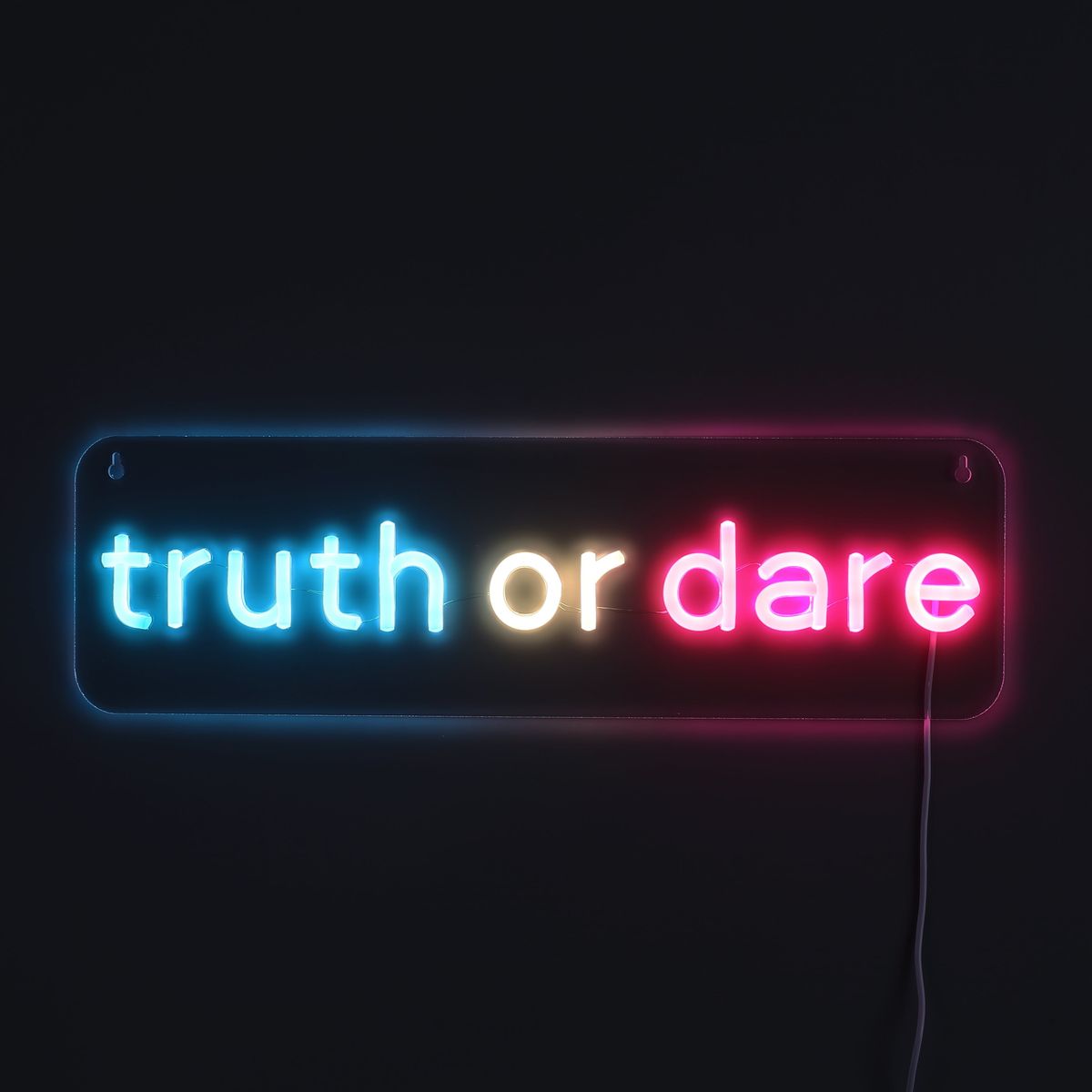 Lightish Truth Or Dare Neon Væglampe