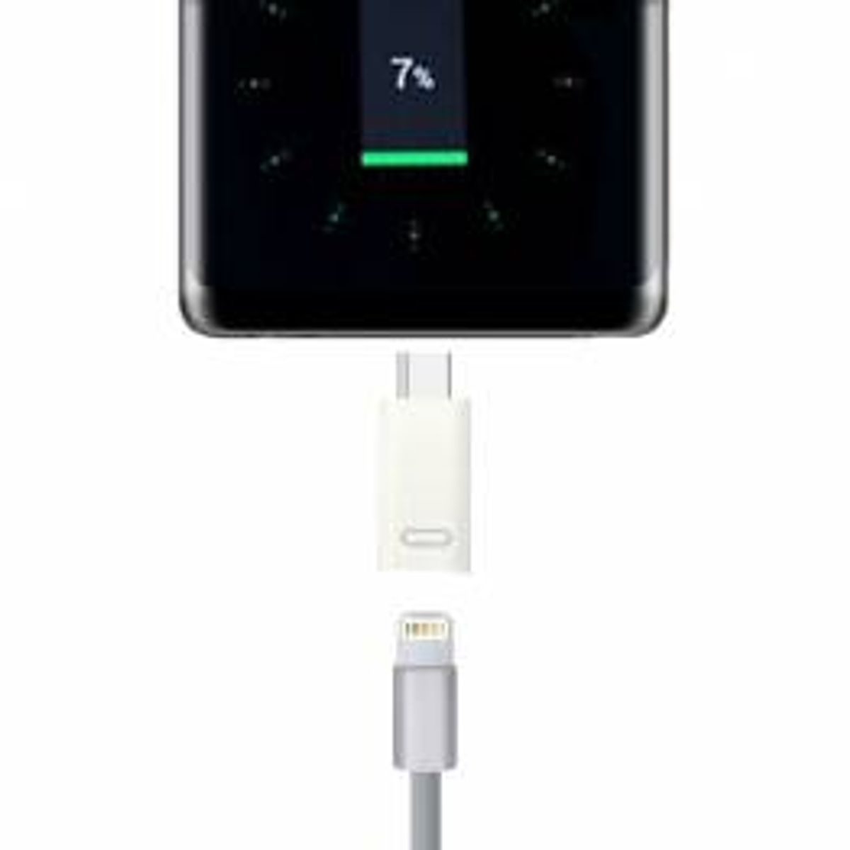 Lightning hun til USB-C han adapter