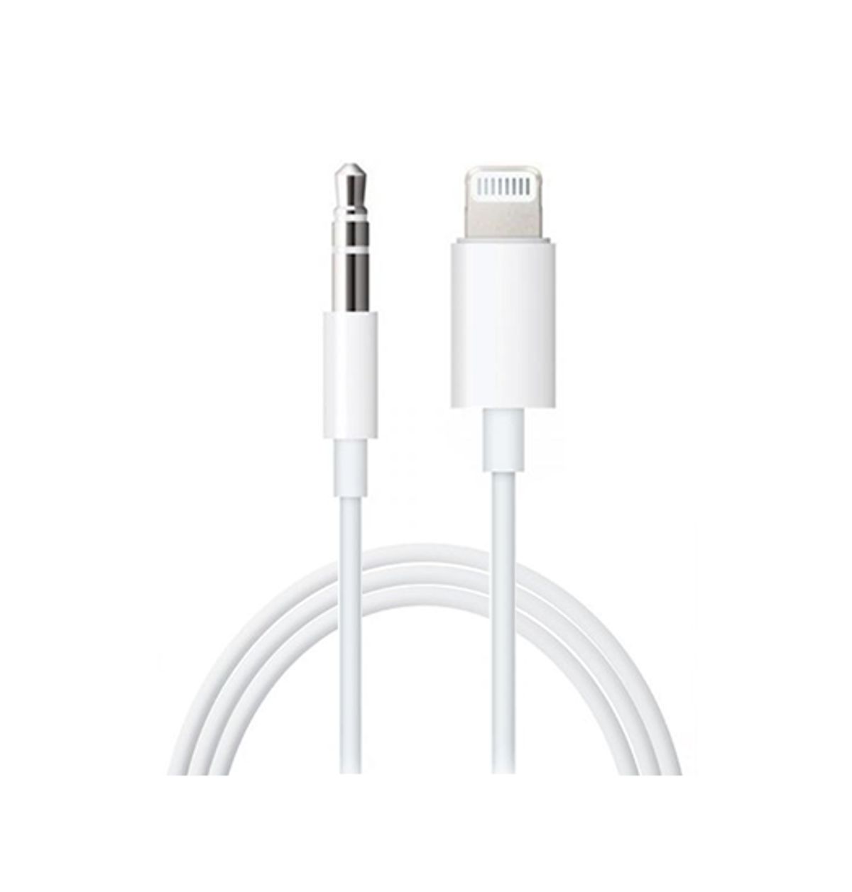 Lightning til Minijack 3.5mm Aux Kabel | - Hvid 1M