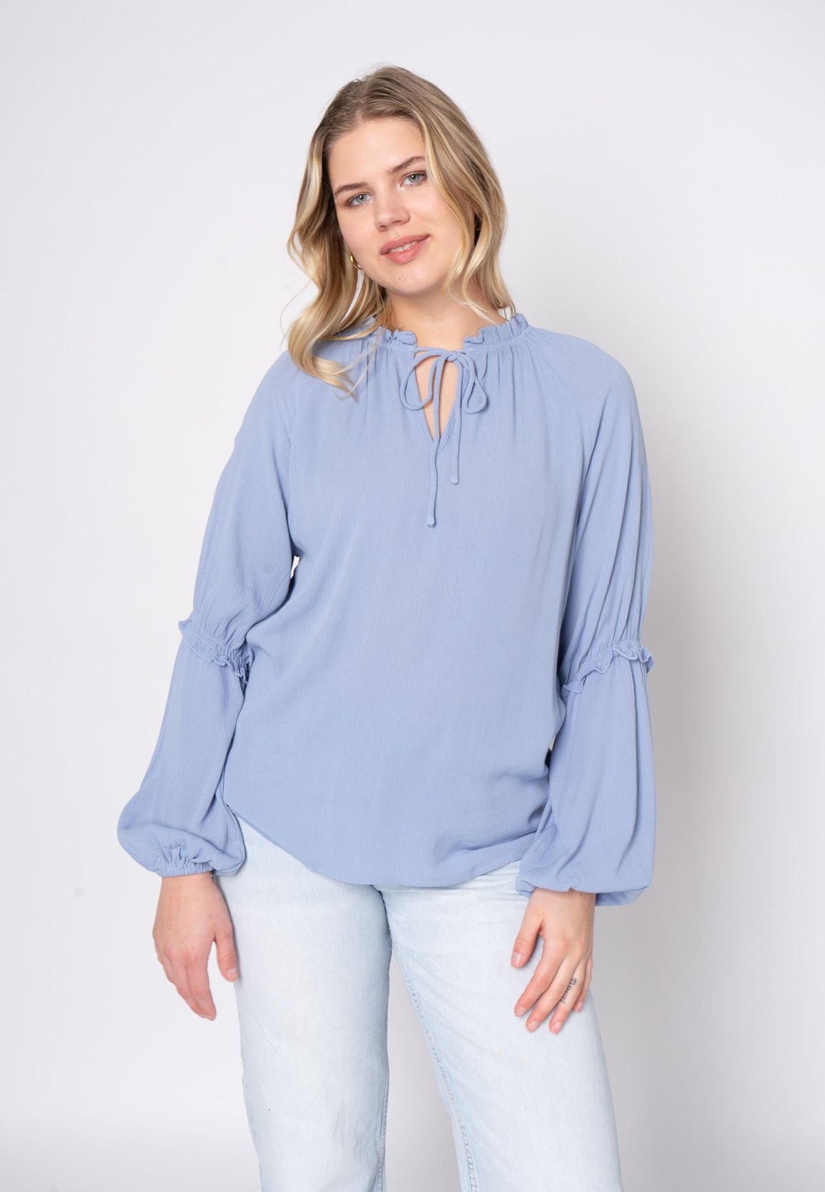 Lijune - Light Blue - Bluse - M