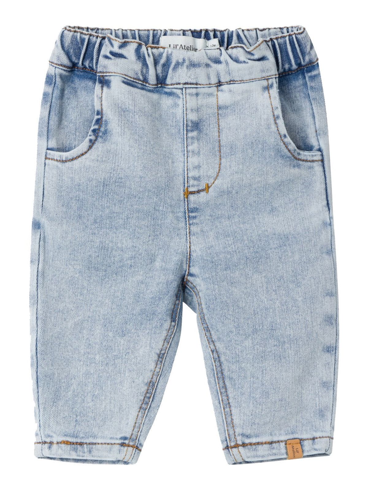 Lil Atelier Ben Tapered Jeans - Light Blue Denim - 56 cm