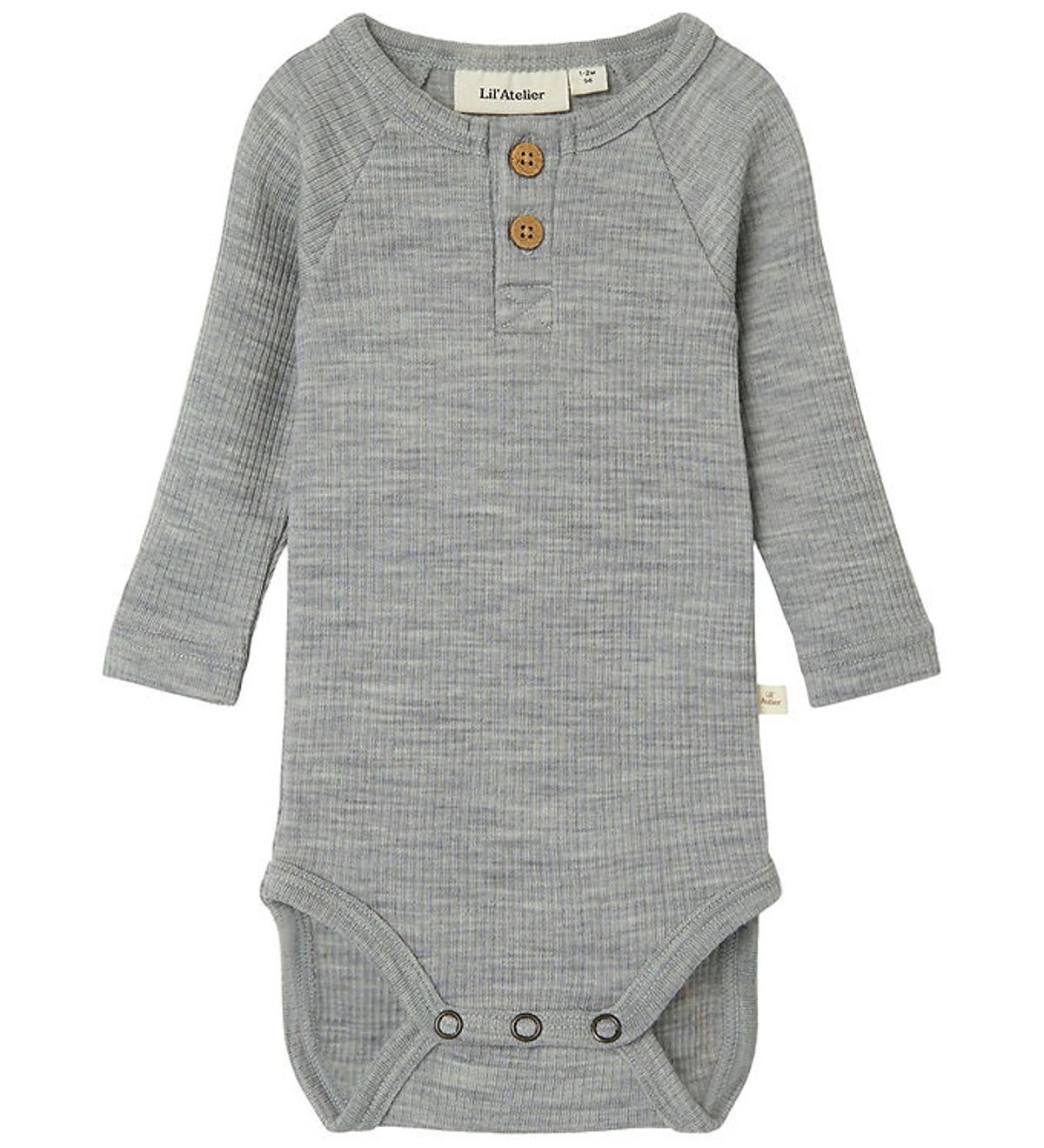 Lil Atelier Body L/Æ - NbmFable - Grey Melange