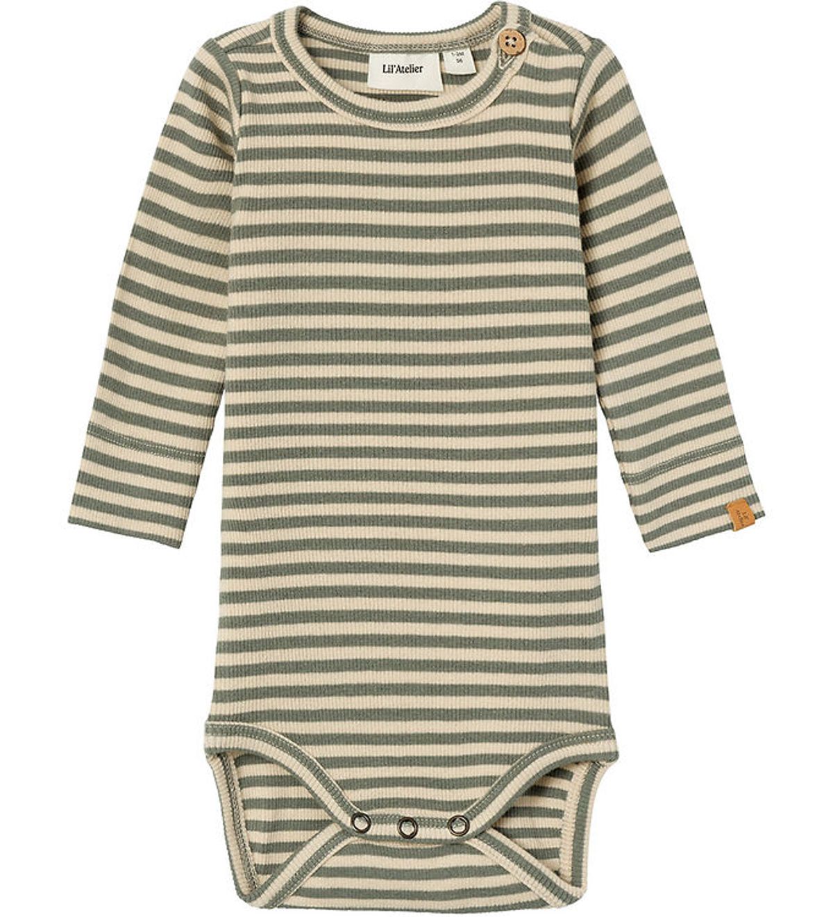 Lil Atelier Body l/æ - NbmGago - Noos - Fog/Agave Green