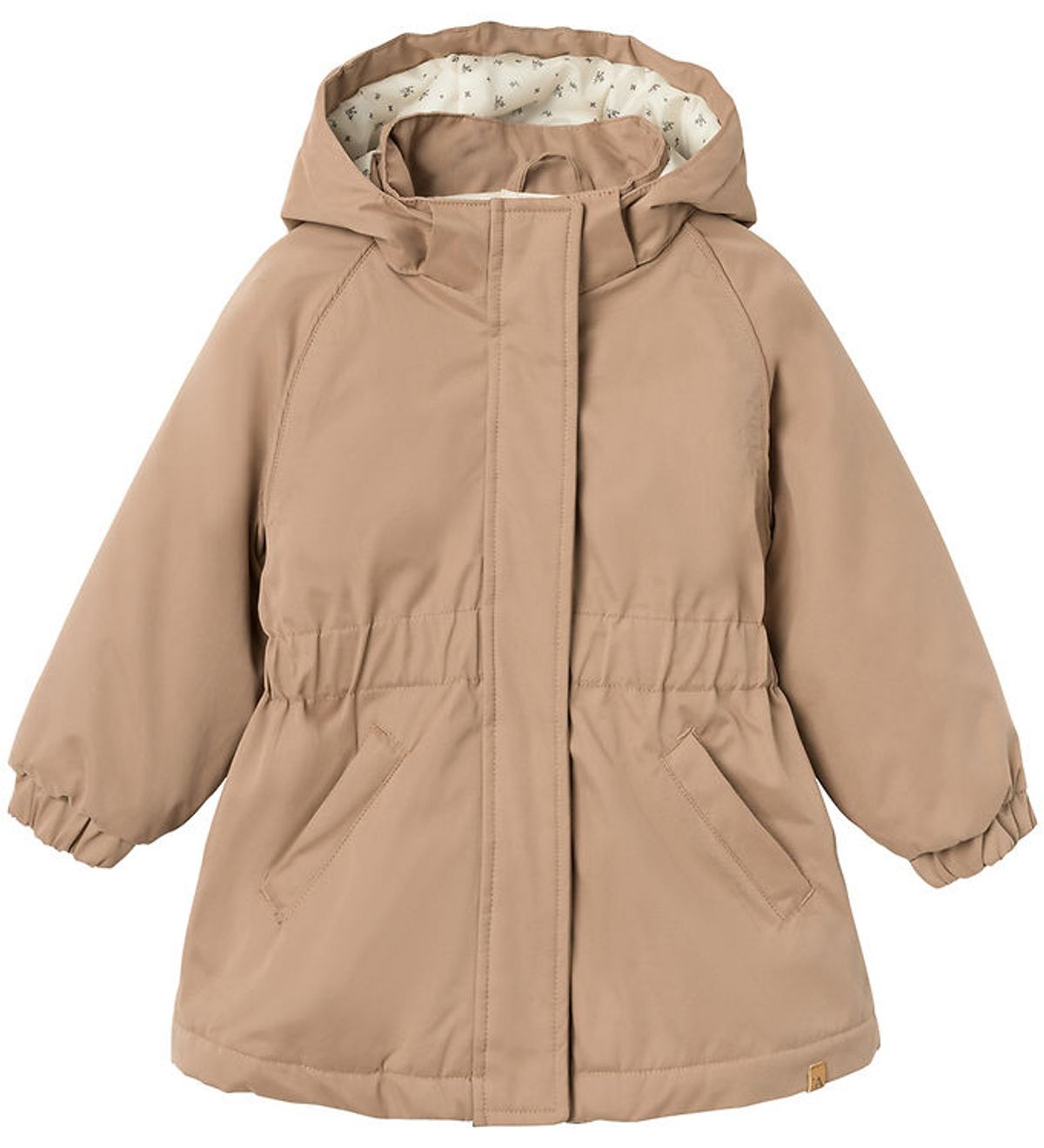 Lil Atelier Dynejakke - NMFGerda Padded Long Jacket - Beaver Fur