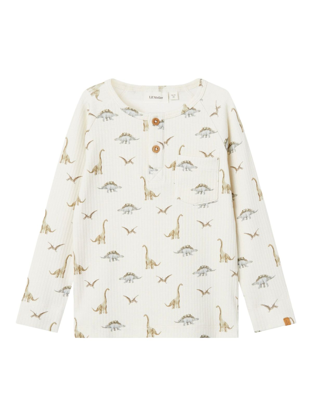 Lil Atelier Gio Bob Slim Bluse - Turtledove - 92 cm