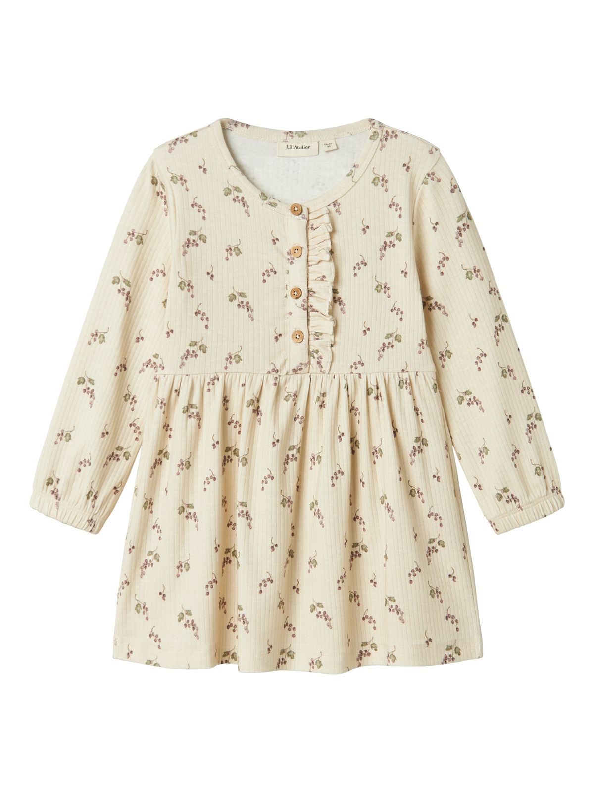 Lil Atelier Gio Dress - Birch/Berries - 92 cm