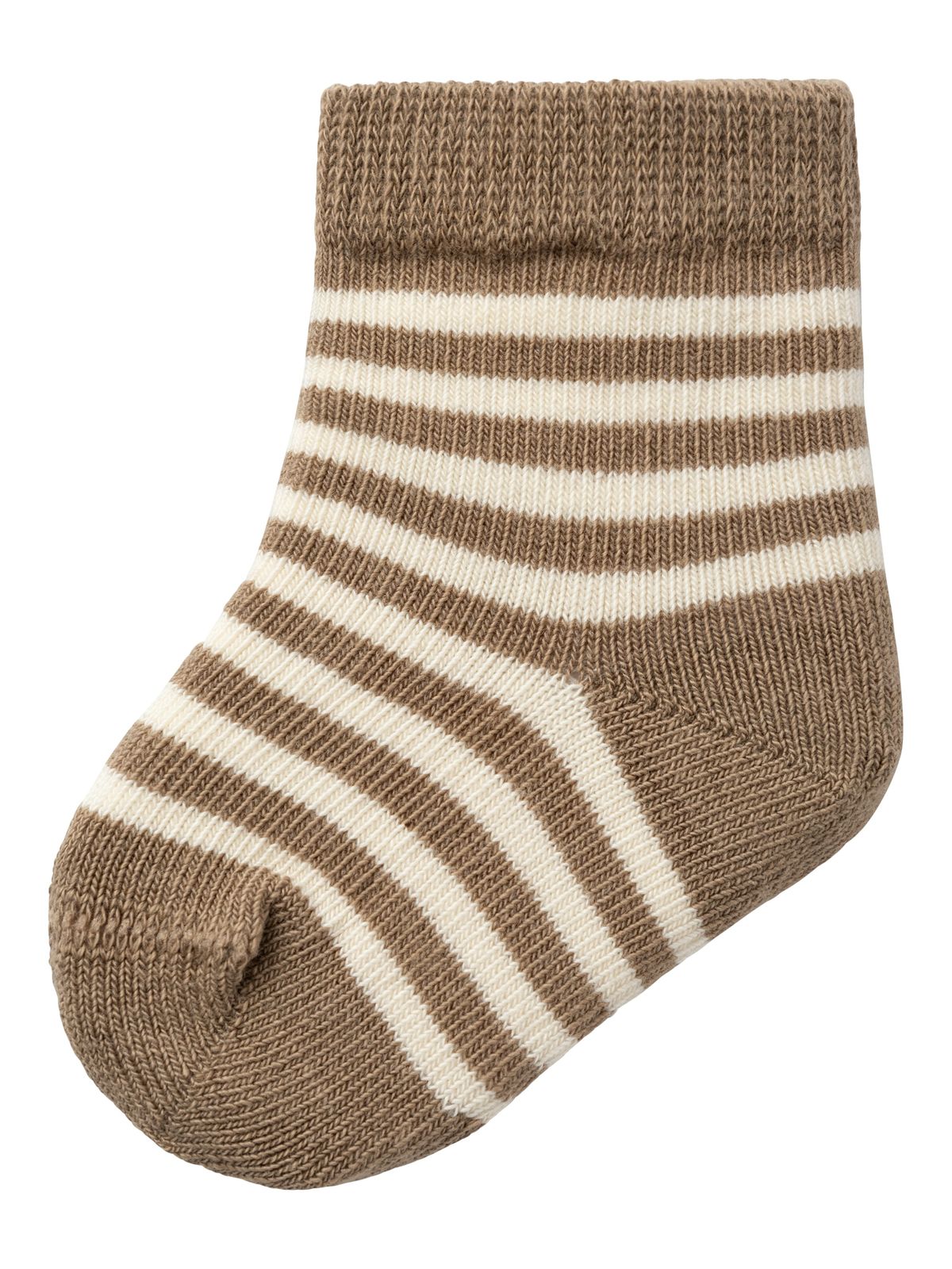 Lil Atelier Love Stripe Strømper - Birch - 50/56