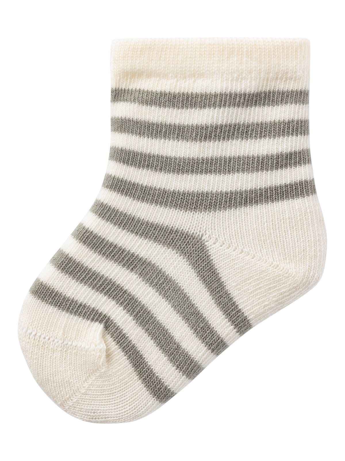 Lil Atelier - Love Stripe Strømper - Dried Sage - 50/56