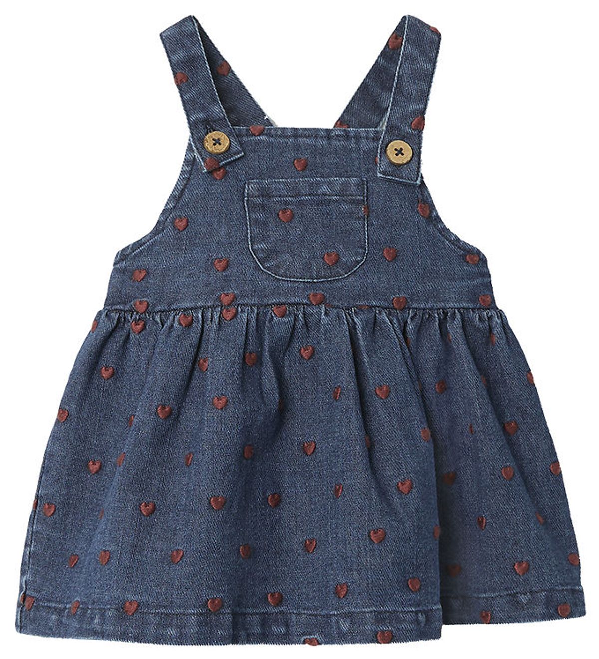 Lil Atelier Nederdel - NbfLiva - Dark Blue Denim/Heart Embroider