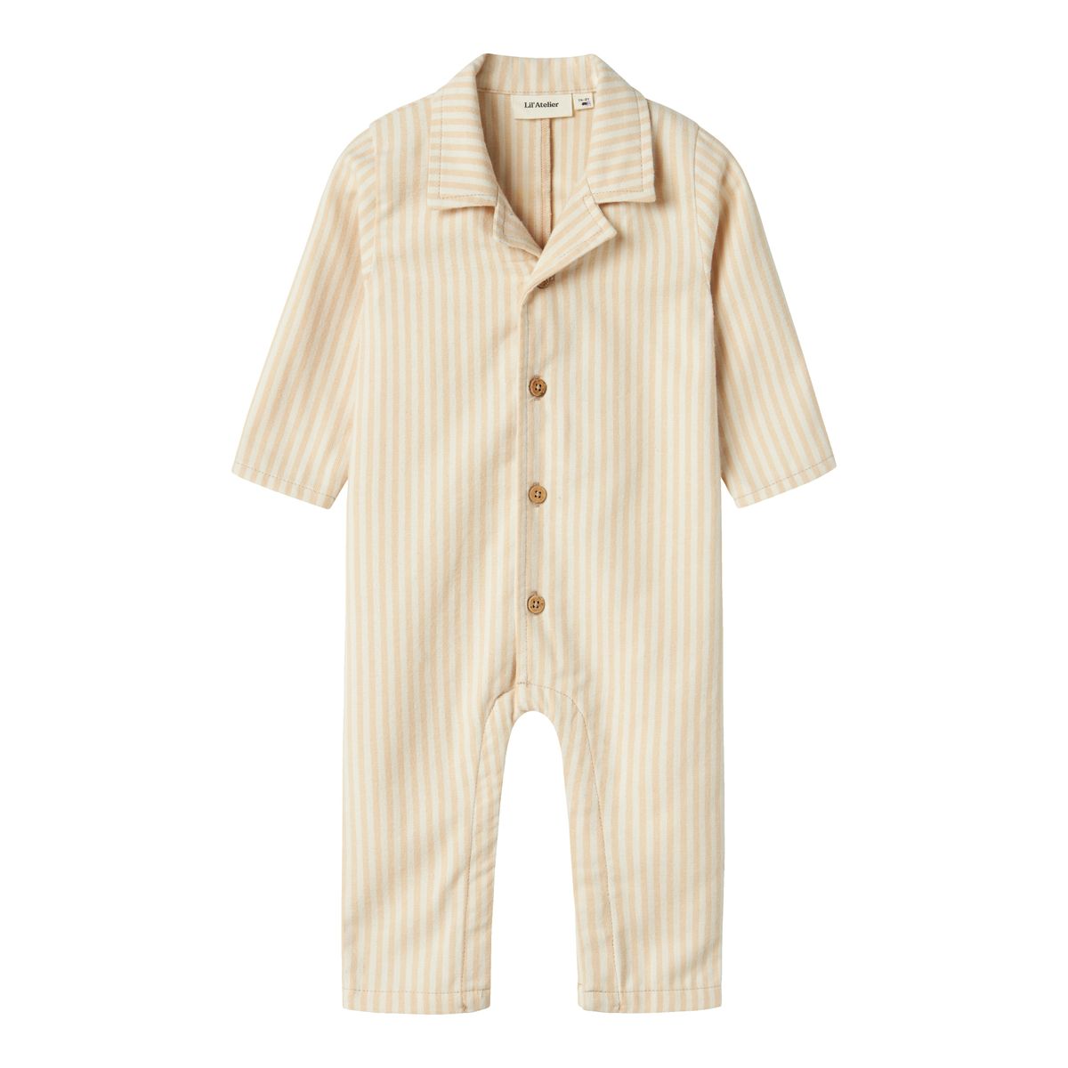 Lil Atelier Sage Loose Nightsuit - Turtledove - 56 cm