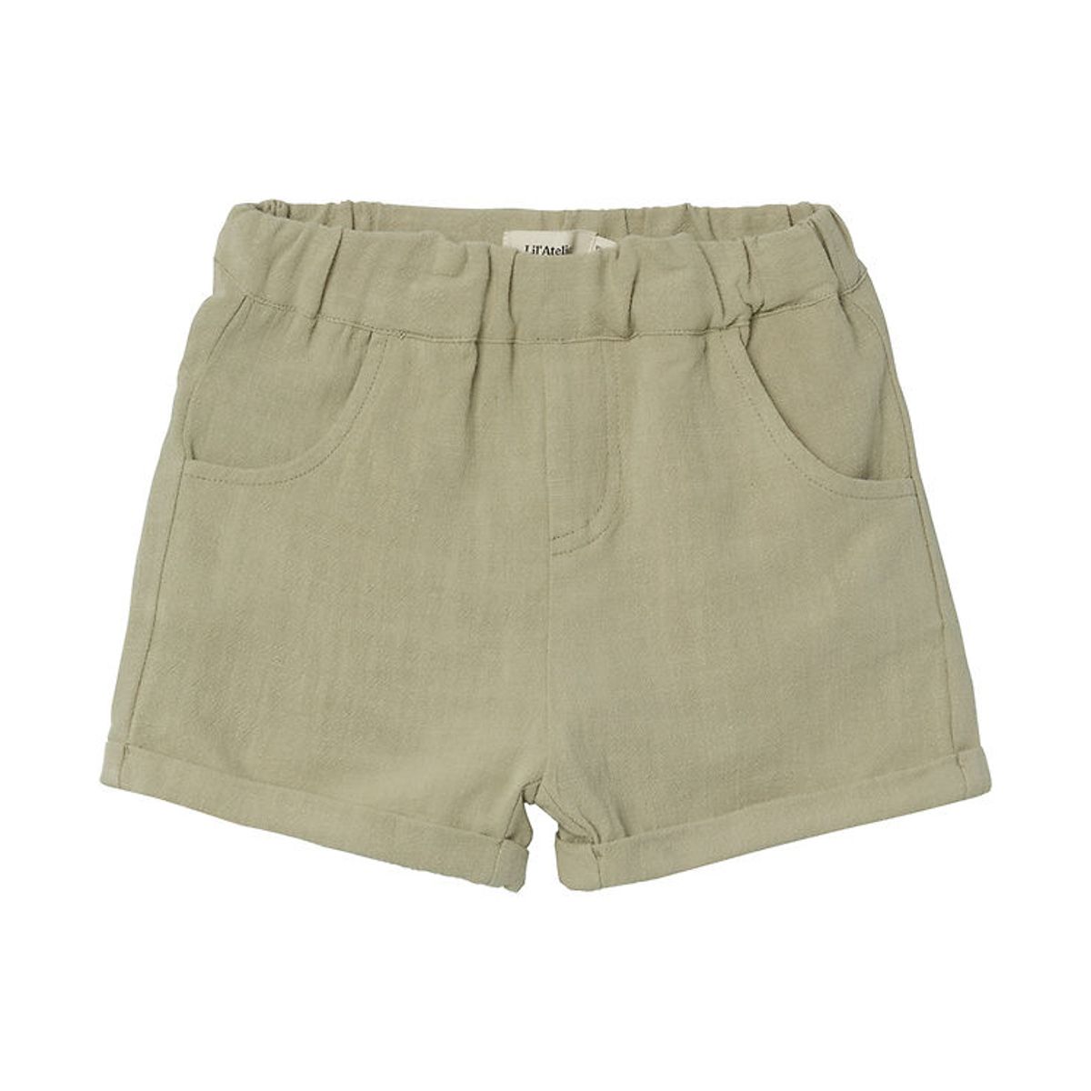 Lil' Atelier Shorts - Loose - NmmDolie - Moss Gray