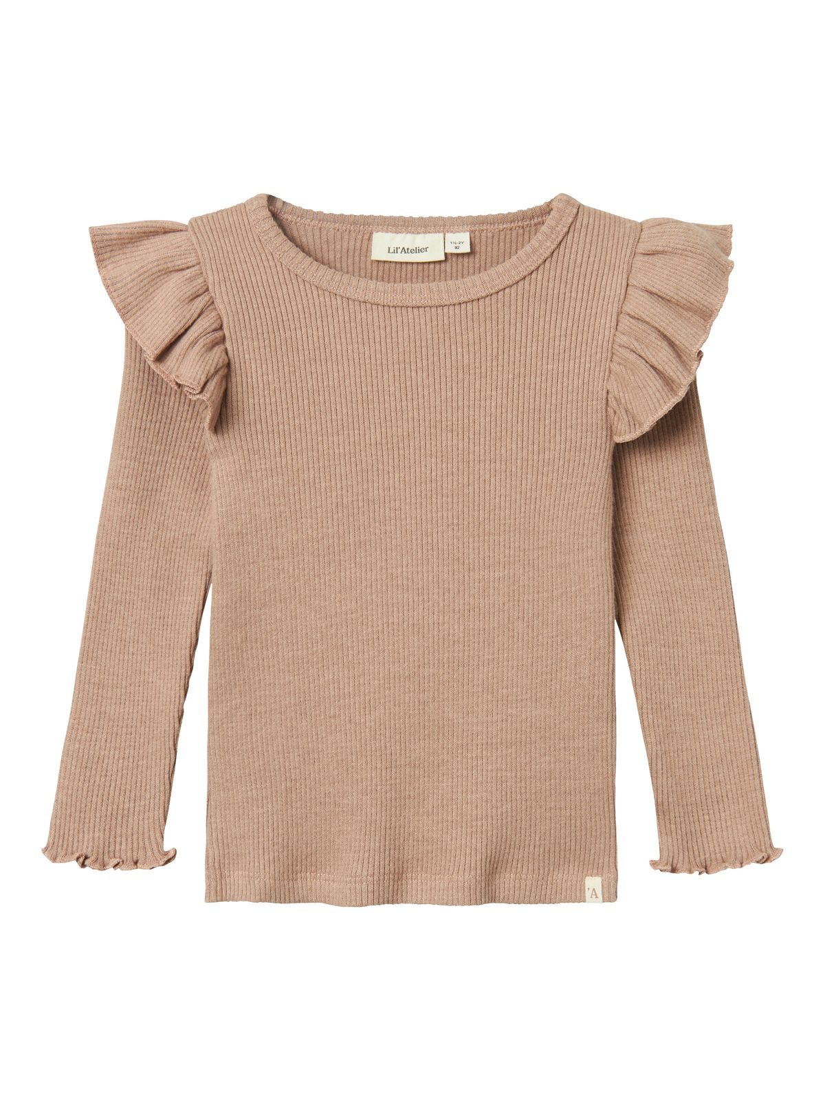 Lil Atelier Sophia Sni Slim Top - Rugby Tan - 92 cm