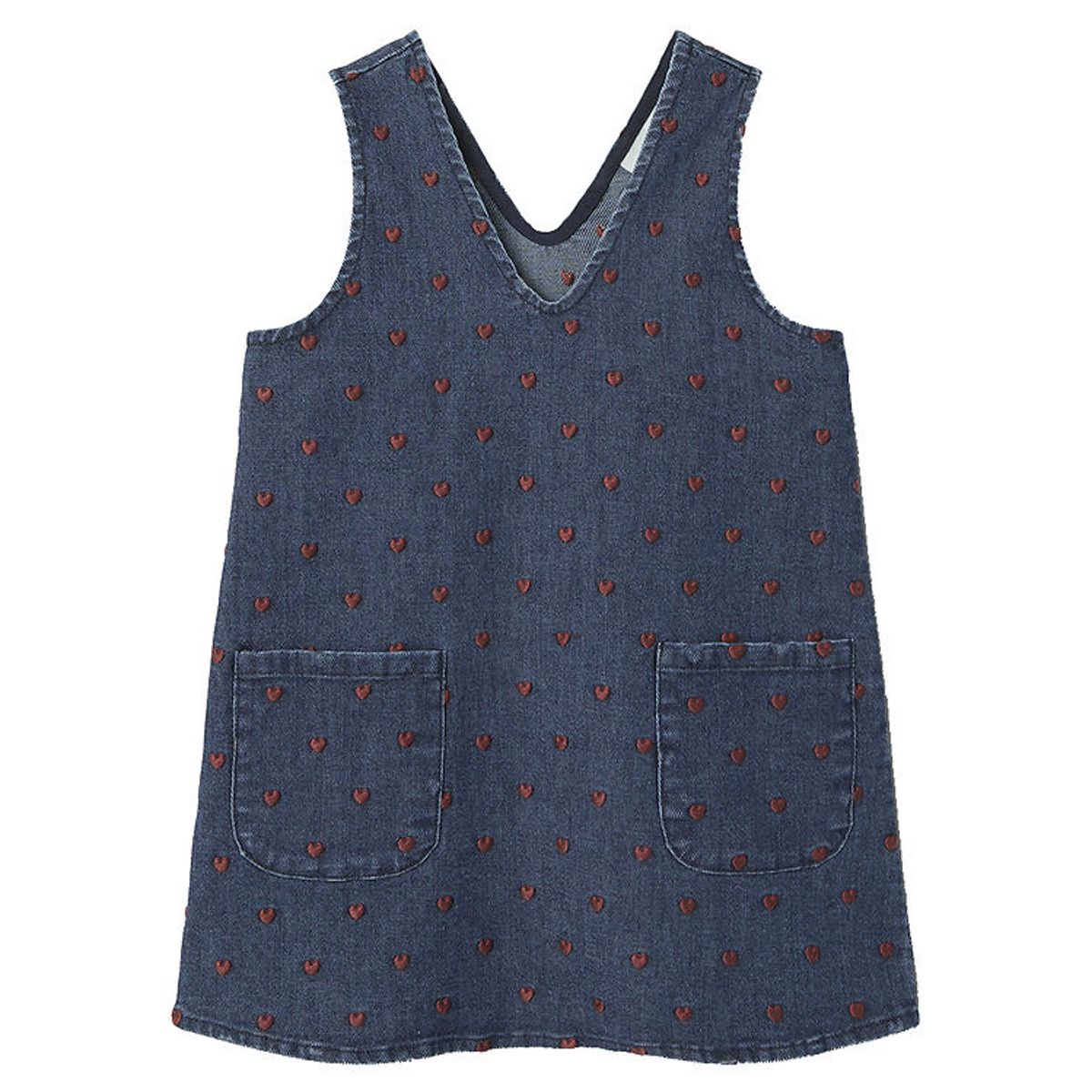 Lil Atelier Spencer - NmfLiva - Dark Blue Denim/Heart Embroidery