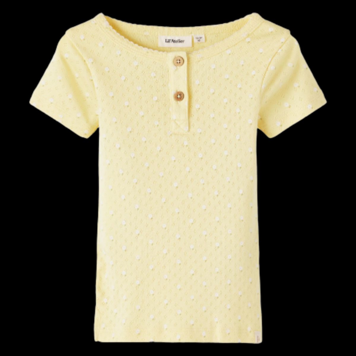 Lil' Atelier t-shirt med korte ærmer - Double cream - 110