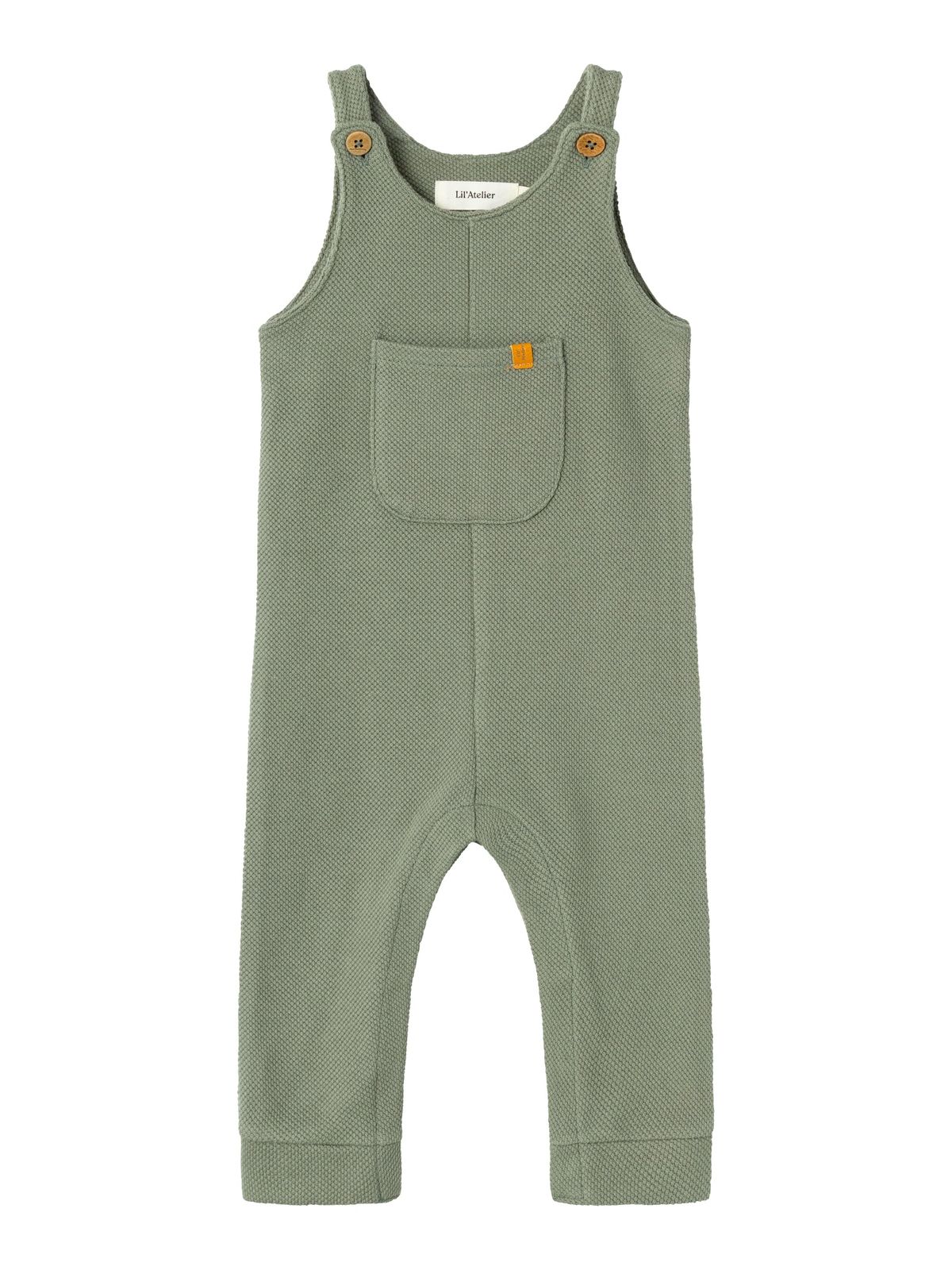 Lil Atelier Talio Sweat Overall - Agave Green - 56 cm