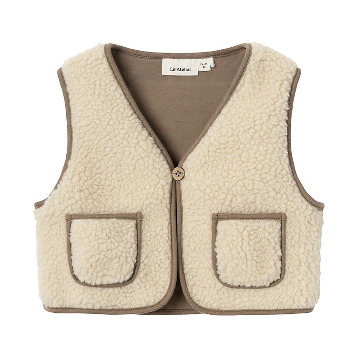 Lil Atelier Vest - NmmJono - Birch