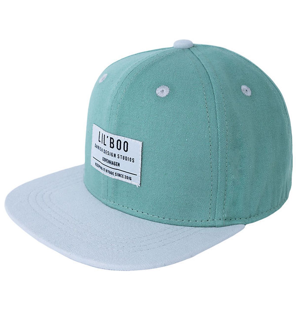 Lil' Boo Copenhagen Kasket - Organic Block Snapback - Grøn