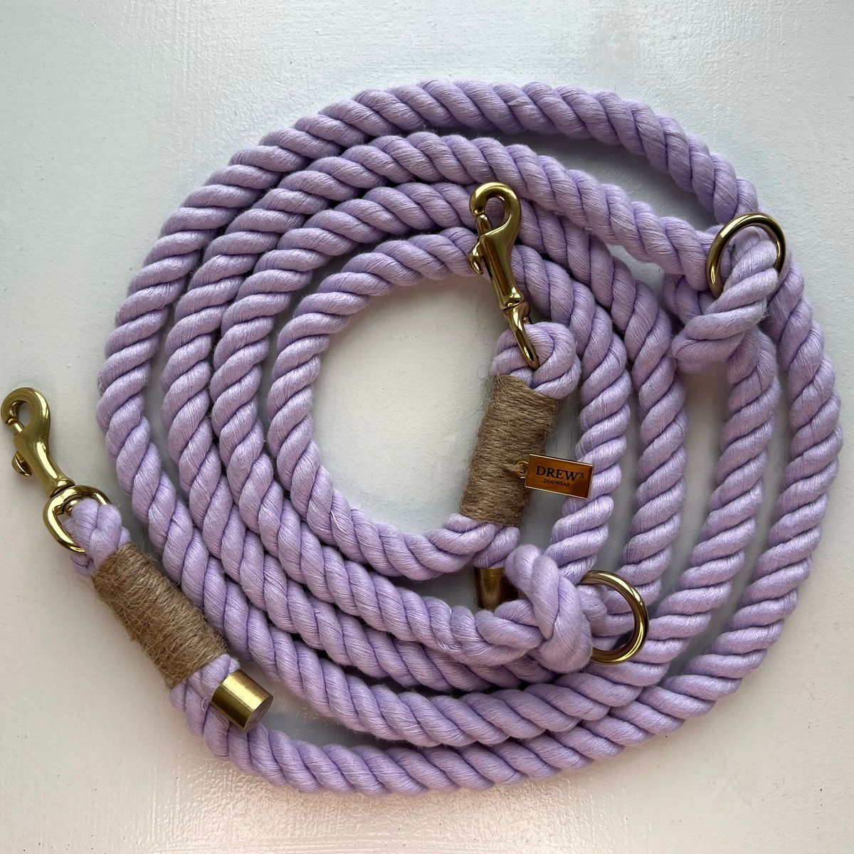 LILAC / Justerbar og blød hundesnor (Lilla) - 250CM / Lilla