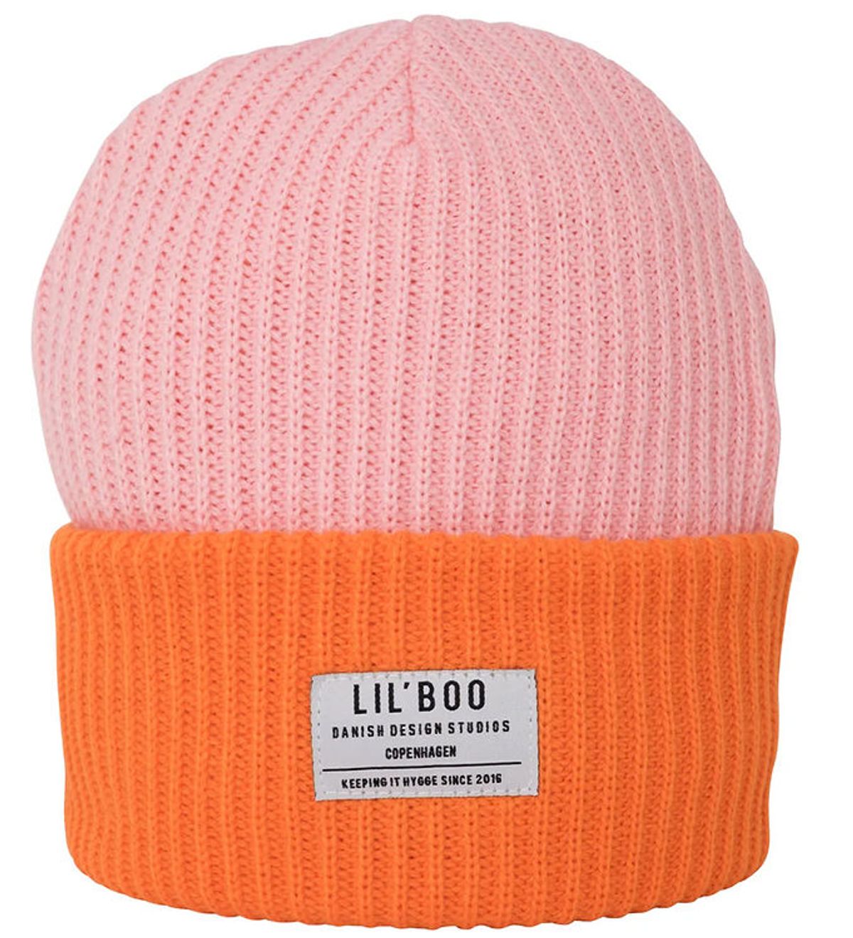 Lil'Boo copenhagen Hue - Strik - Hygge Beanie - Pink/Orange