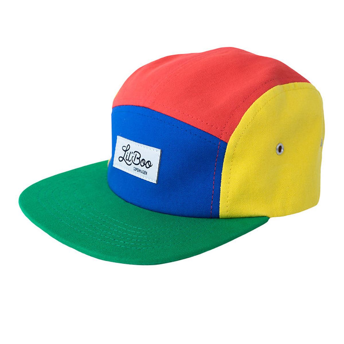 Lil'Boo Copenhagen Kasket - 5-Panel - Blå/Rød/Gul/Grøn