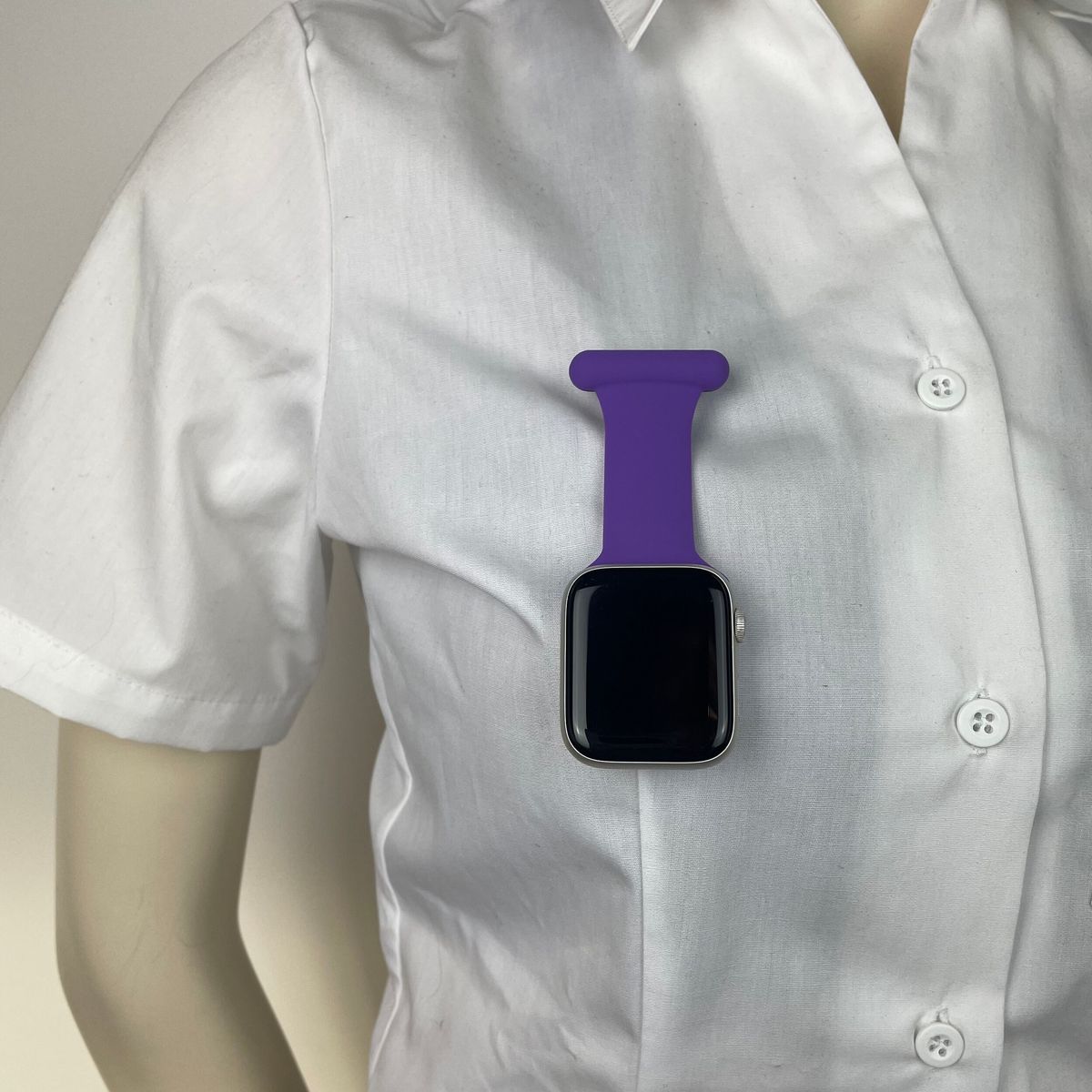 Lilla sygepleje silikone rem til Apple Watch - S/M