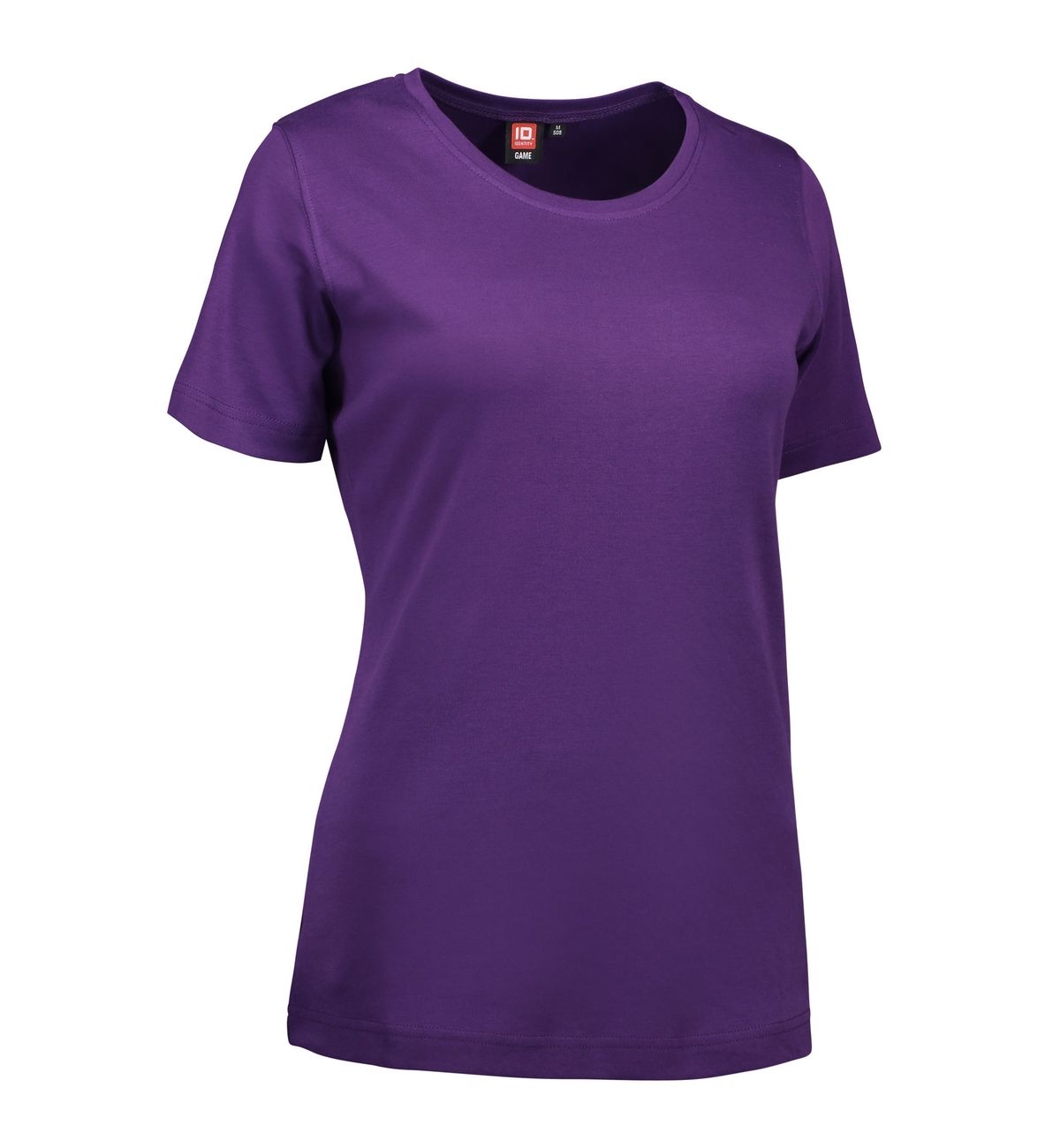 Lilla t-shirt med rund hals til damer - 3XL