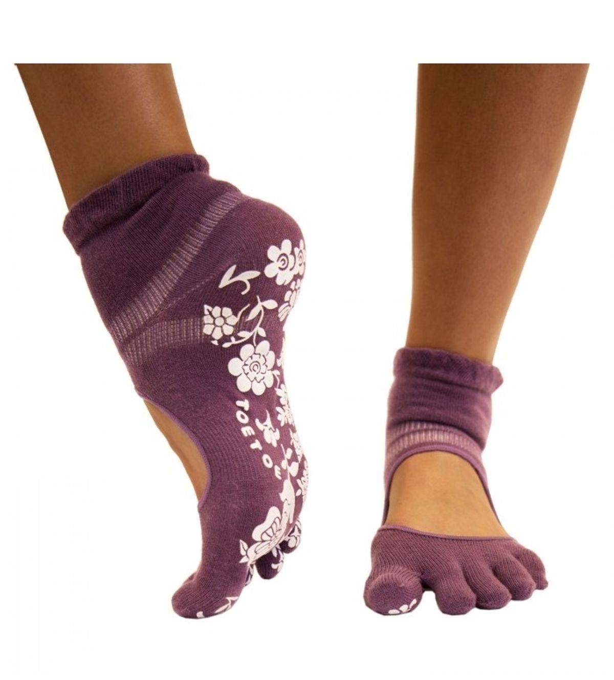 Lilla Yoga & Pilates Anti-Slip Tåstrømper Str. 35-38