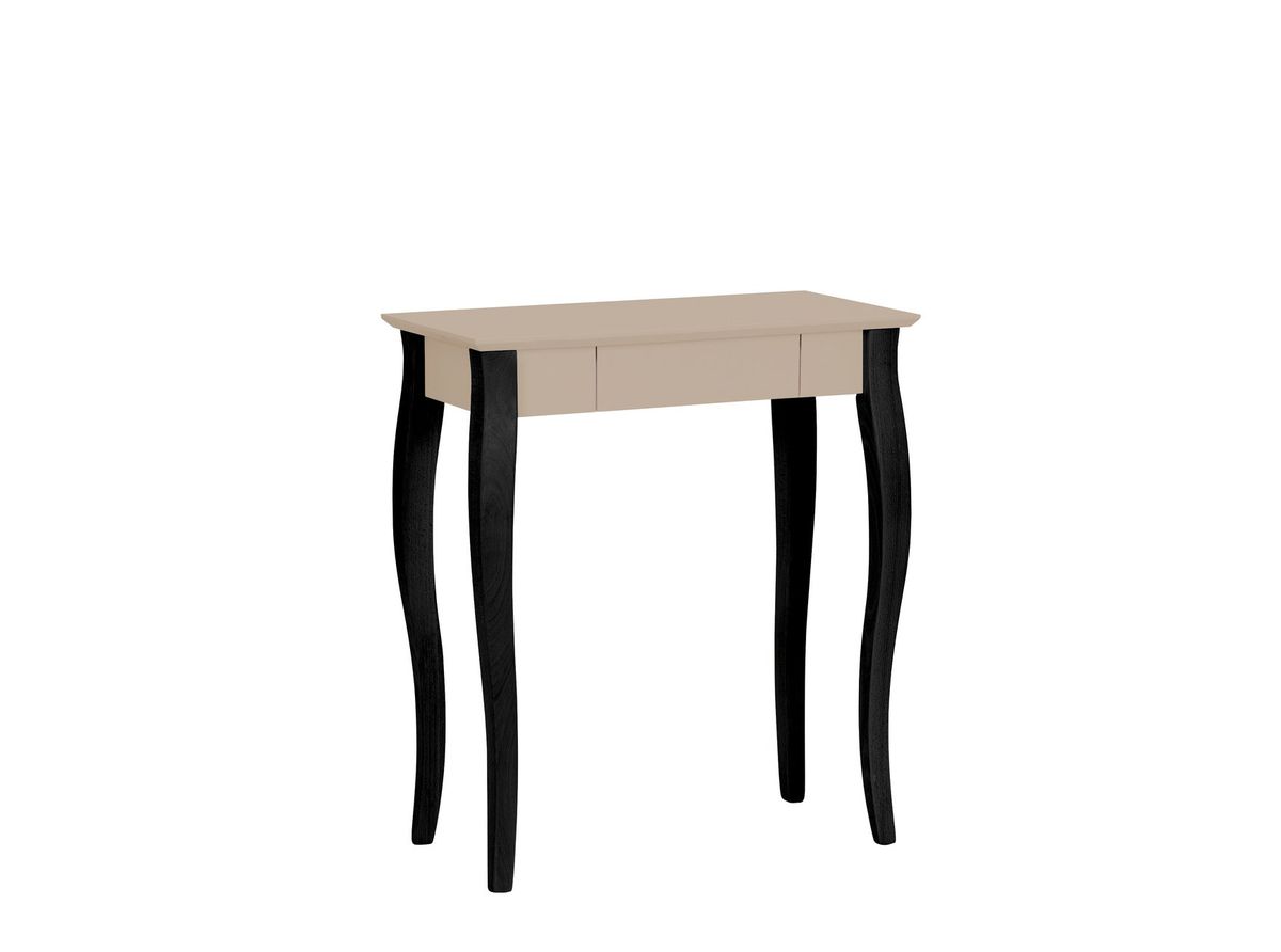 LILLO Skrivebord 65x40cm Sorte Ben / Brun Beige