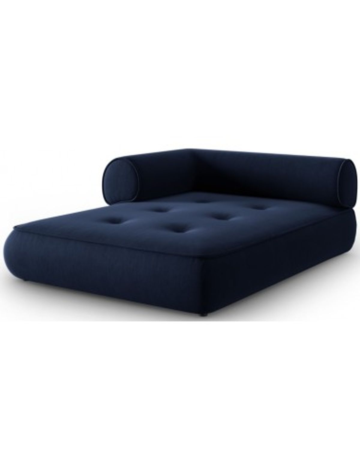 Lily venstrevendt daybed i chenille 188 x 144 cm - Navy