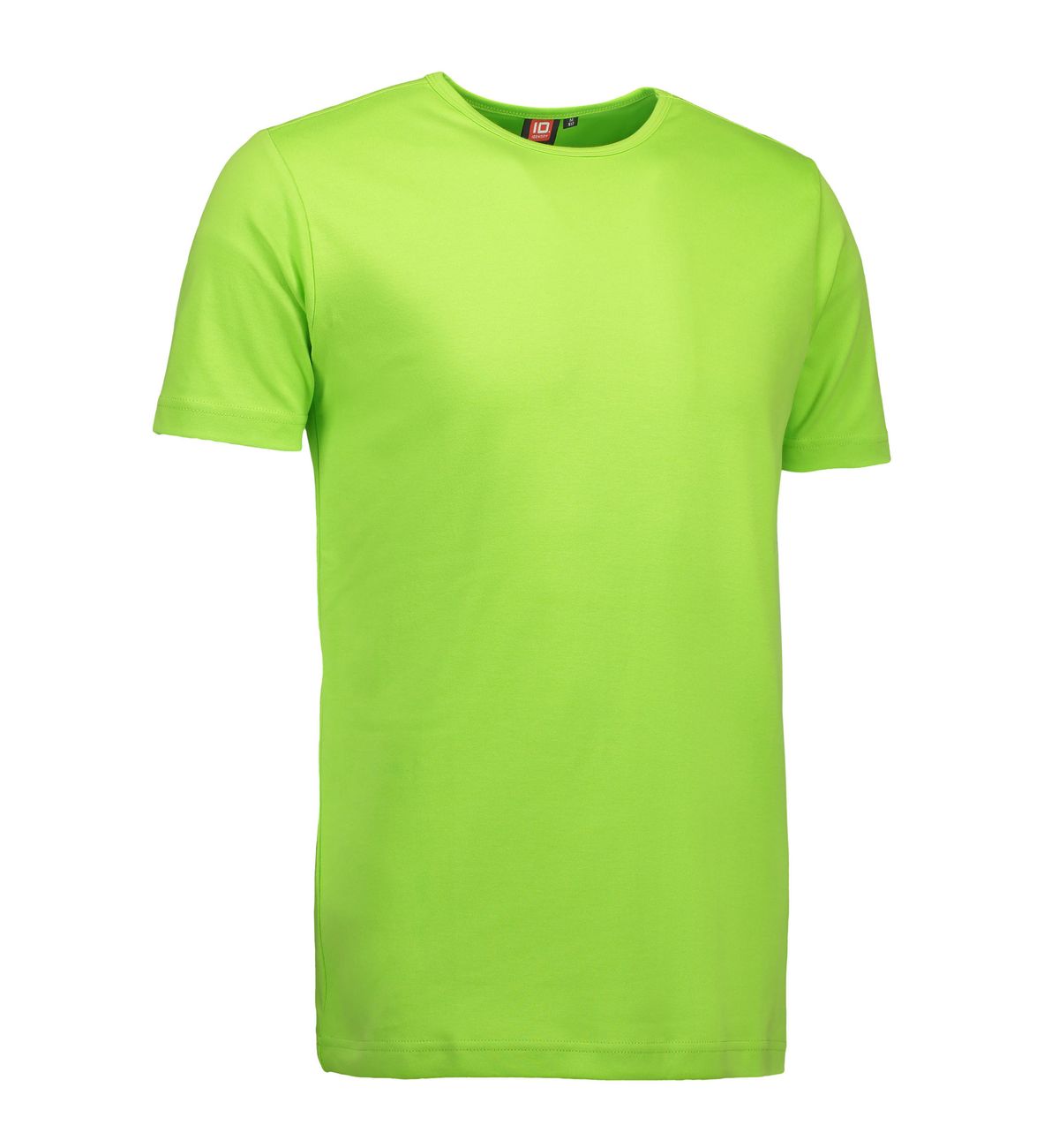 Lime farvet t-shirt med rund hals til mænd - 3XL