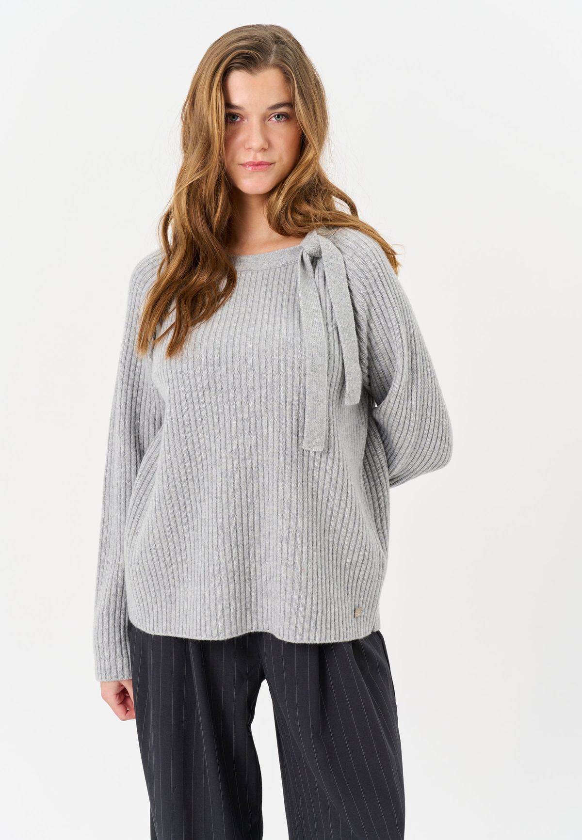 Limonica - Light Grey Melange - Bluse - 2xl