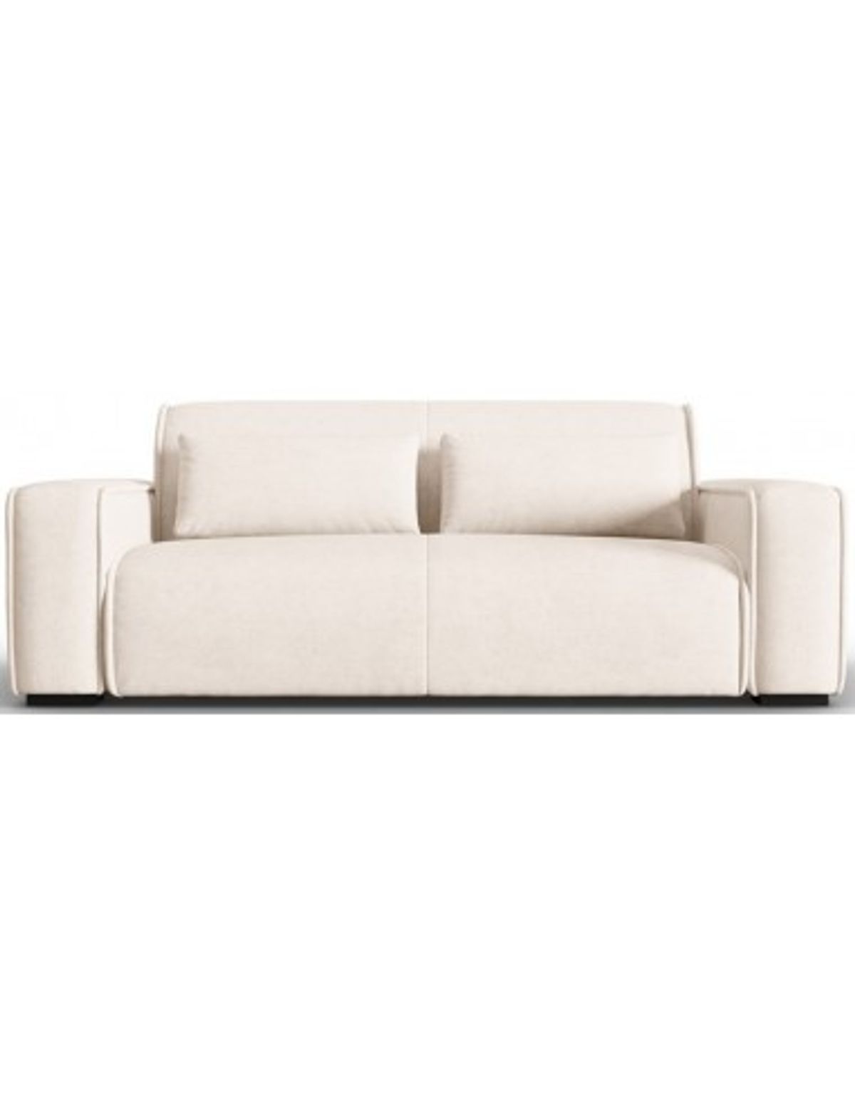 Lina 3-personers sofa i polyester B192 cm - Lys beige