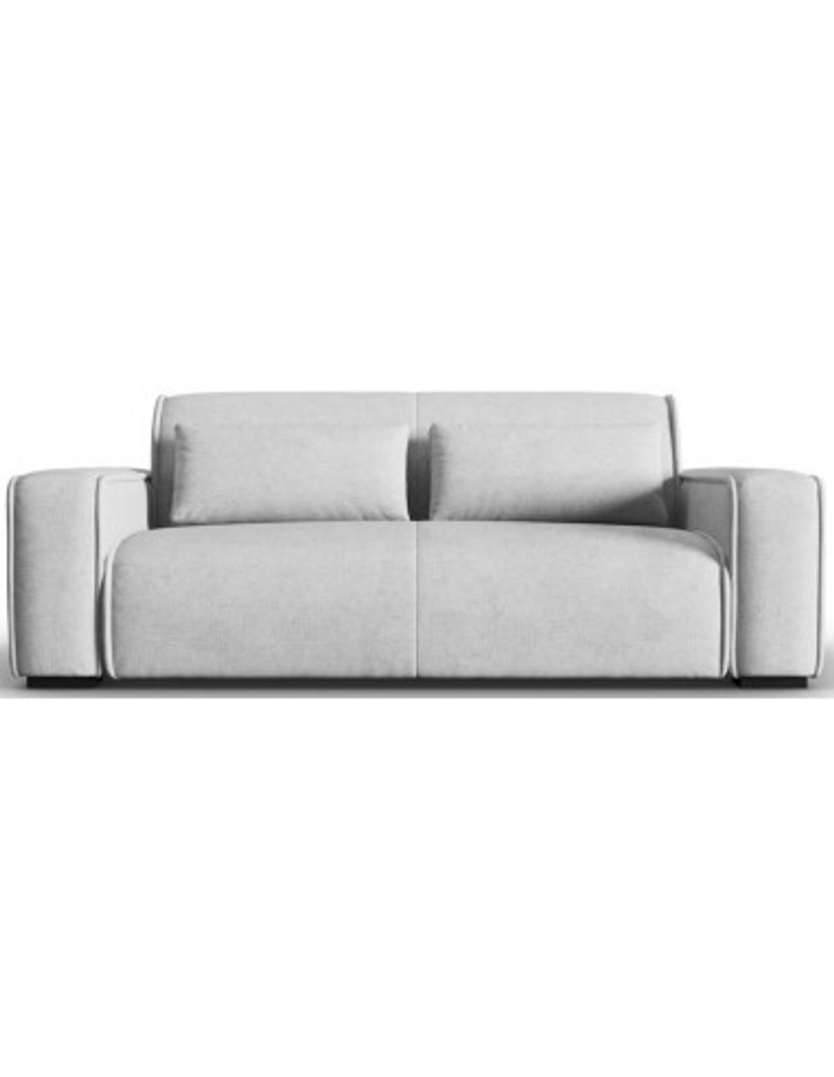 Lina 3-personers sofa i polyester B192 cm - Sølvgrå