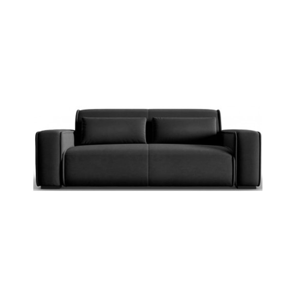 Lina 3-personers sofa i velour B192 cm - Antracit