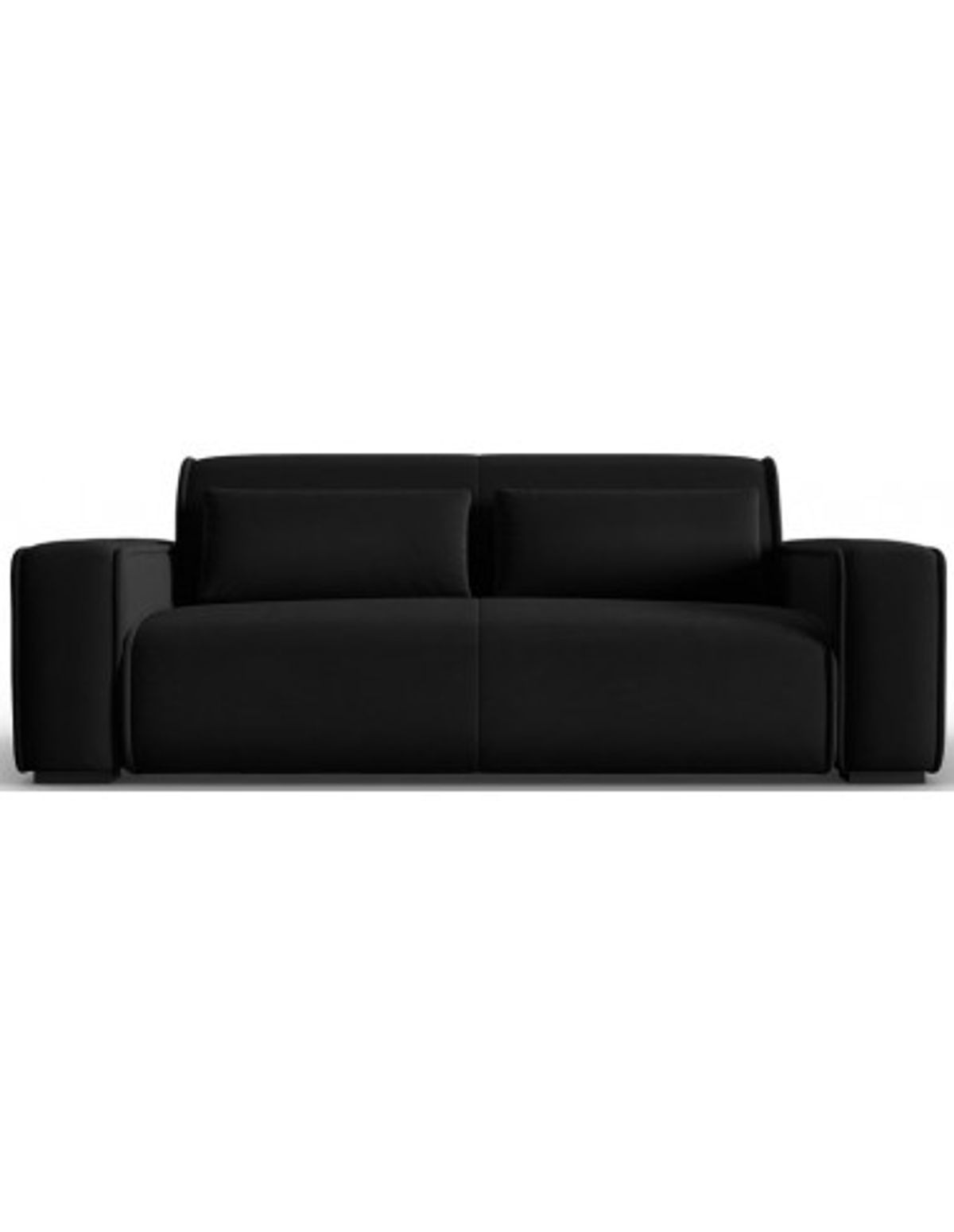 Lina 3-personers sofa i velour B192 cm - Sort