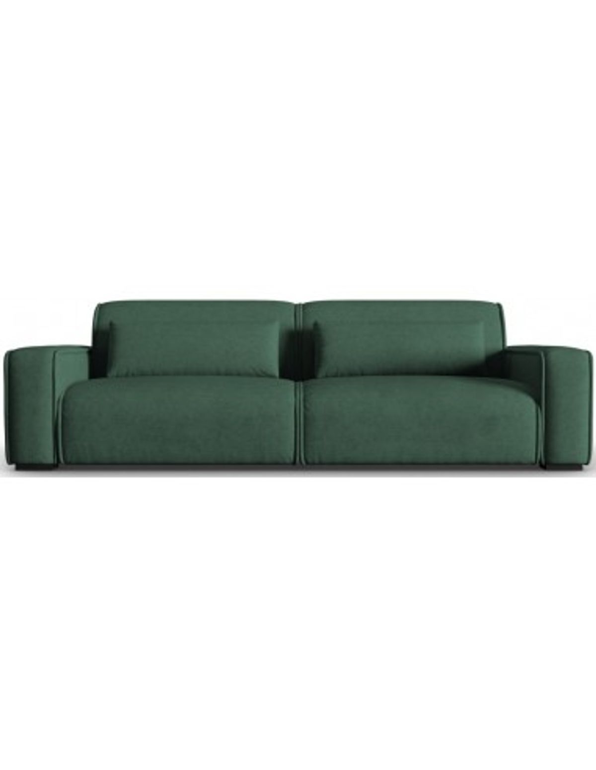 Lina 4-personers sofa i polyester B248 cm - Grøn