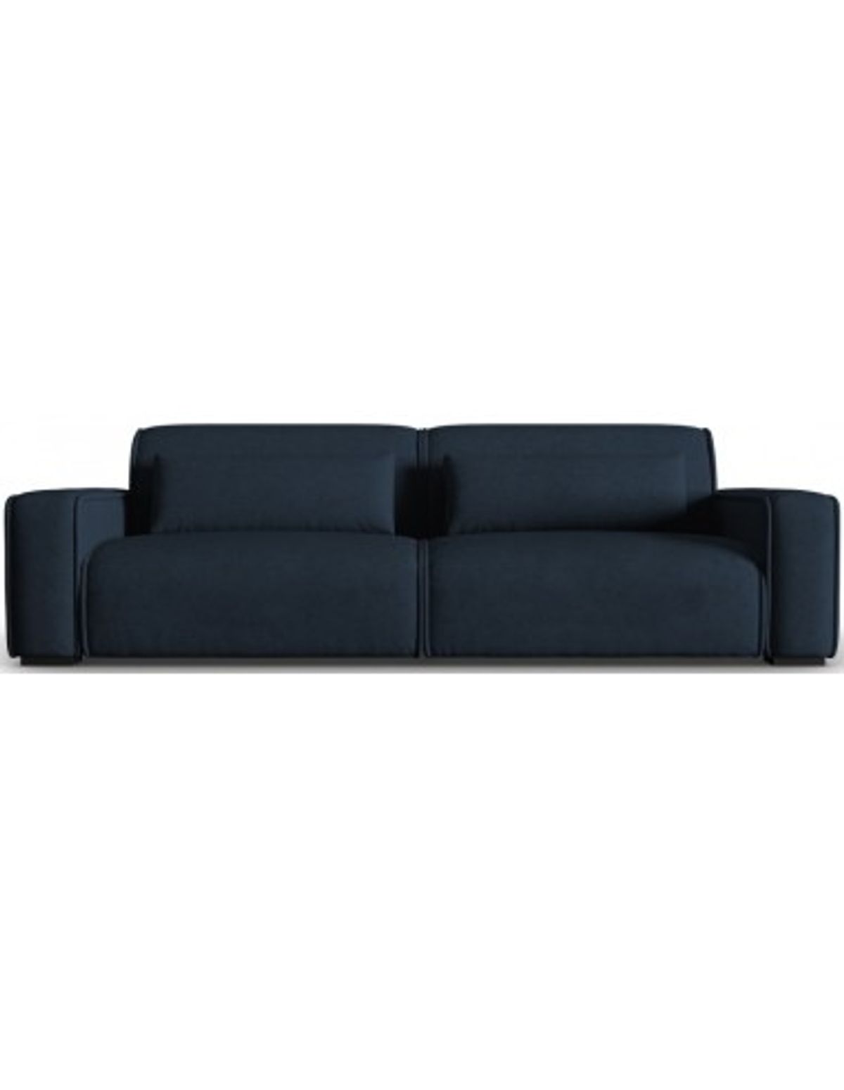 Lina 4-personers sofa i polyester B248 cm - Mørkeblå