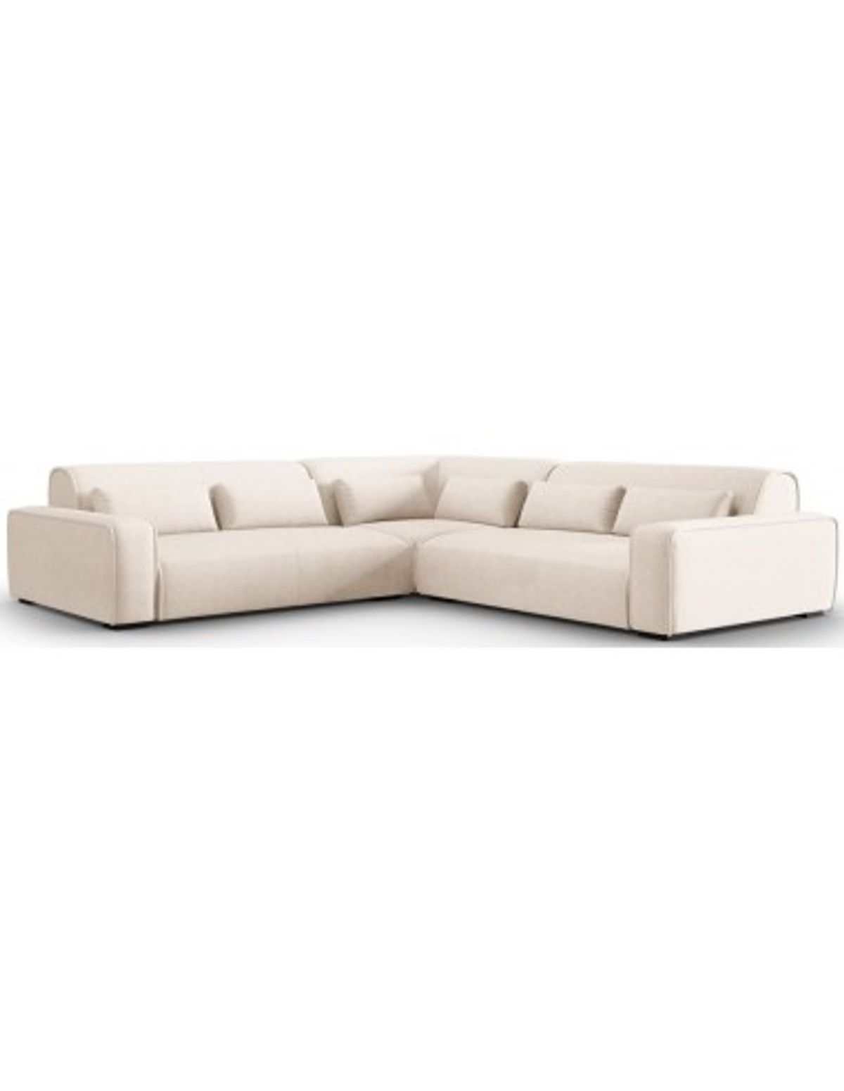 Lina hjørnesofa i polyester 288 x 288 cm - Lys beige