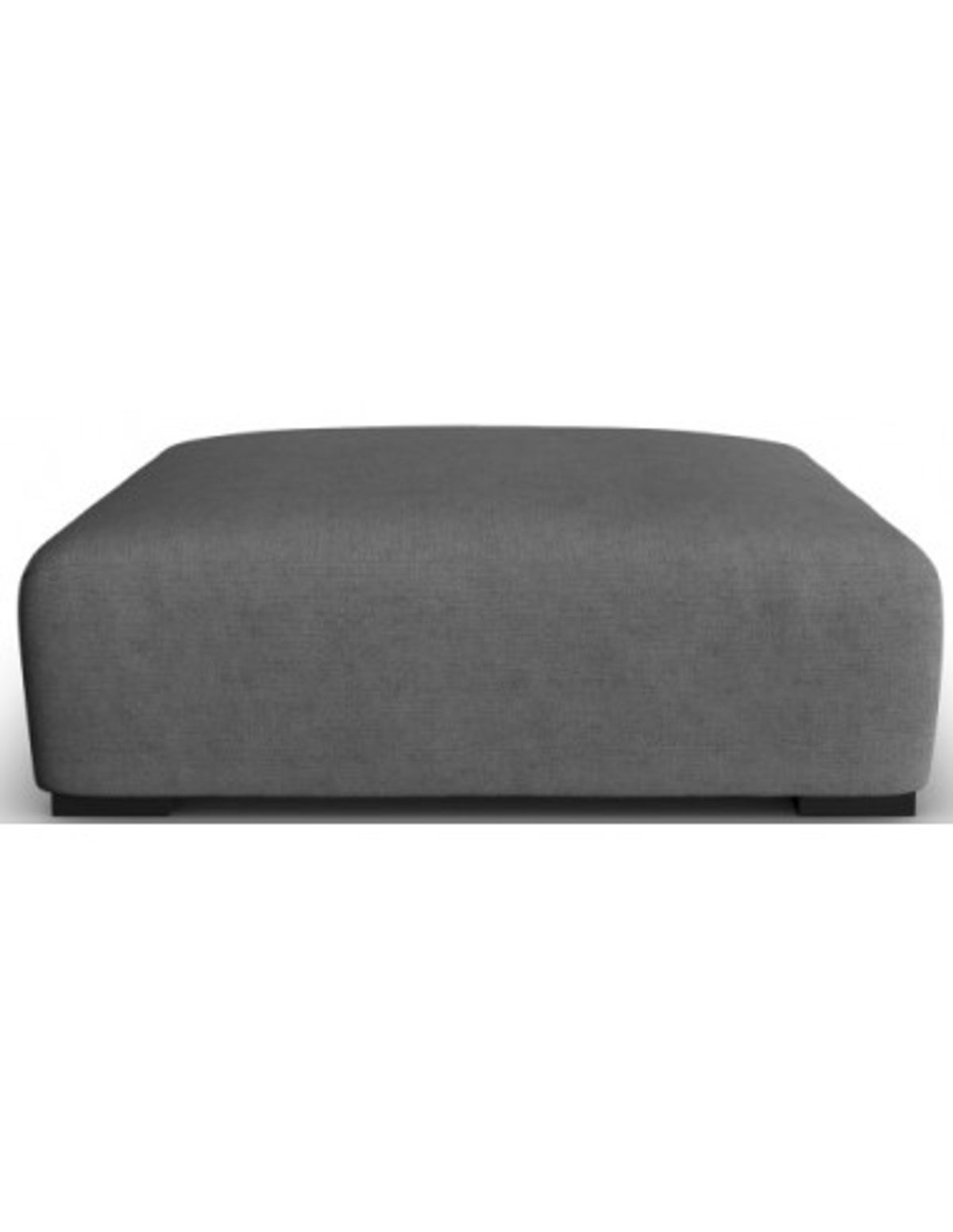 Lina puf til sofa i polyester B117 x D102 cm - Grå