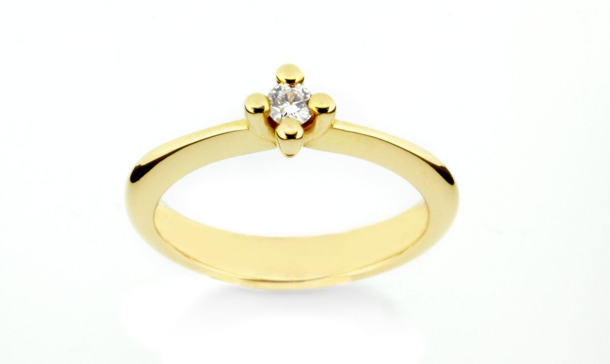 Lind Ring - Solitairering med 0,25 ct brillant