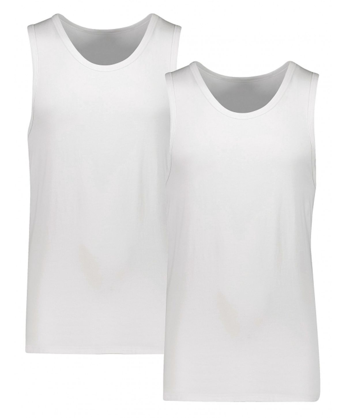 Lindbergh 2pak bambus tanktop i hvid til herre