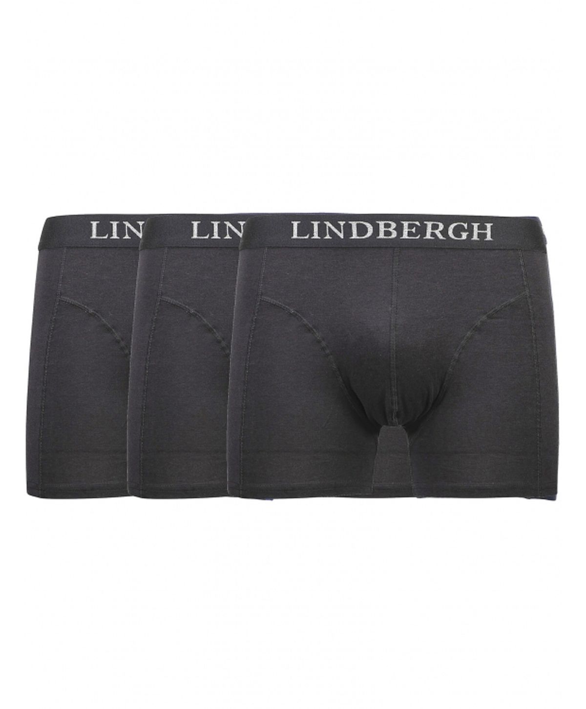 Lindbergh 3pak underbukser/boksershorts med bambus i sort til herre