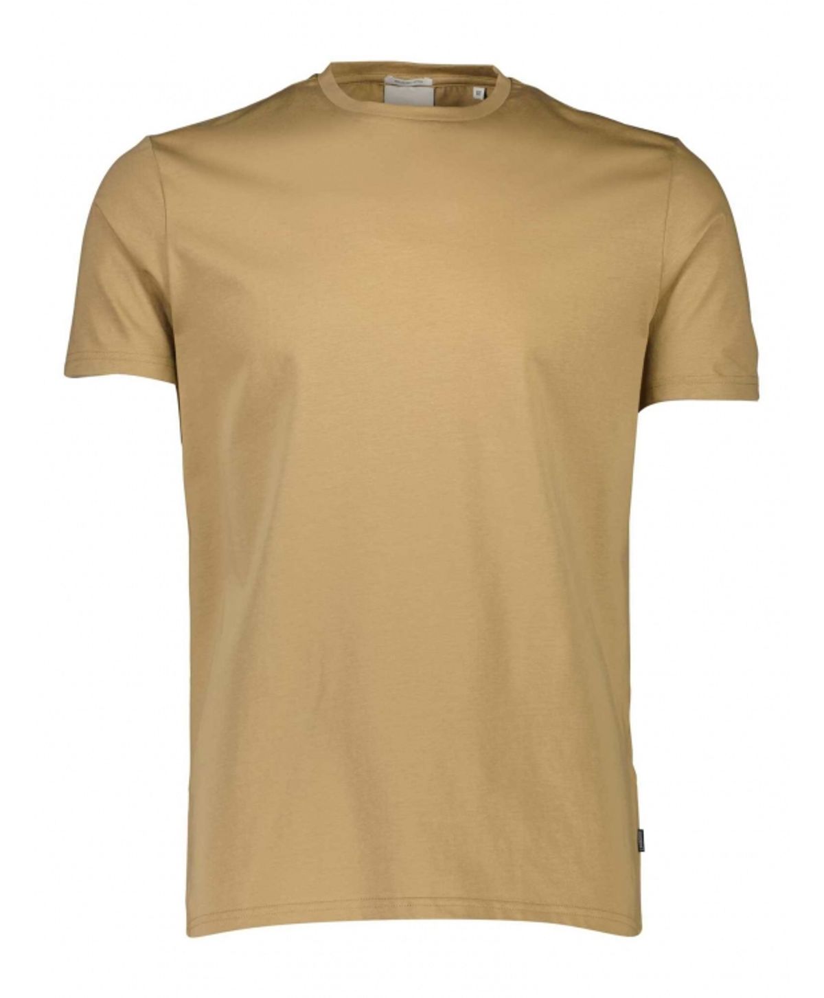 Lindbergh O-Neck T-Shirt i sandfarve til herre